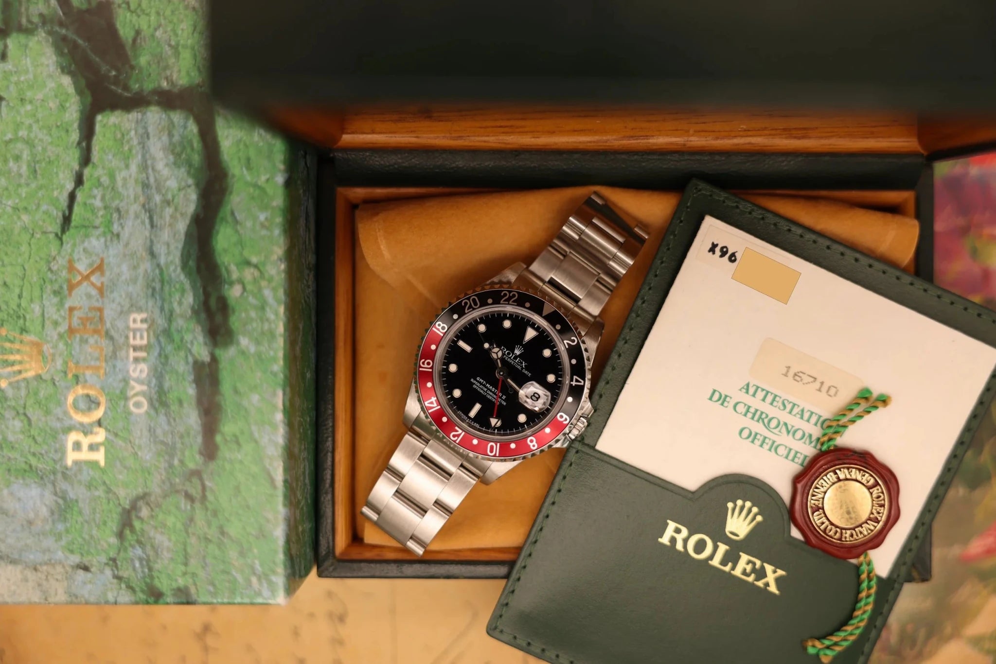1991 Rolex GMT Master II Ref. 16710 Coke | Creamy Patina | Box and Papers - Sierra Time Co