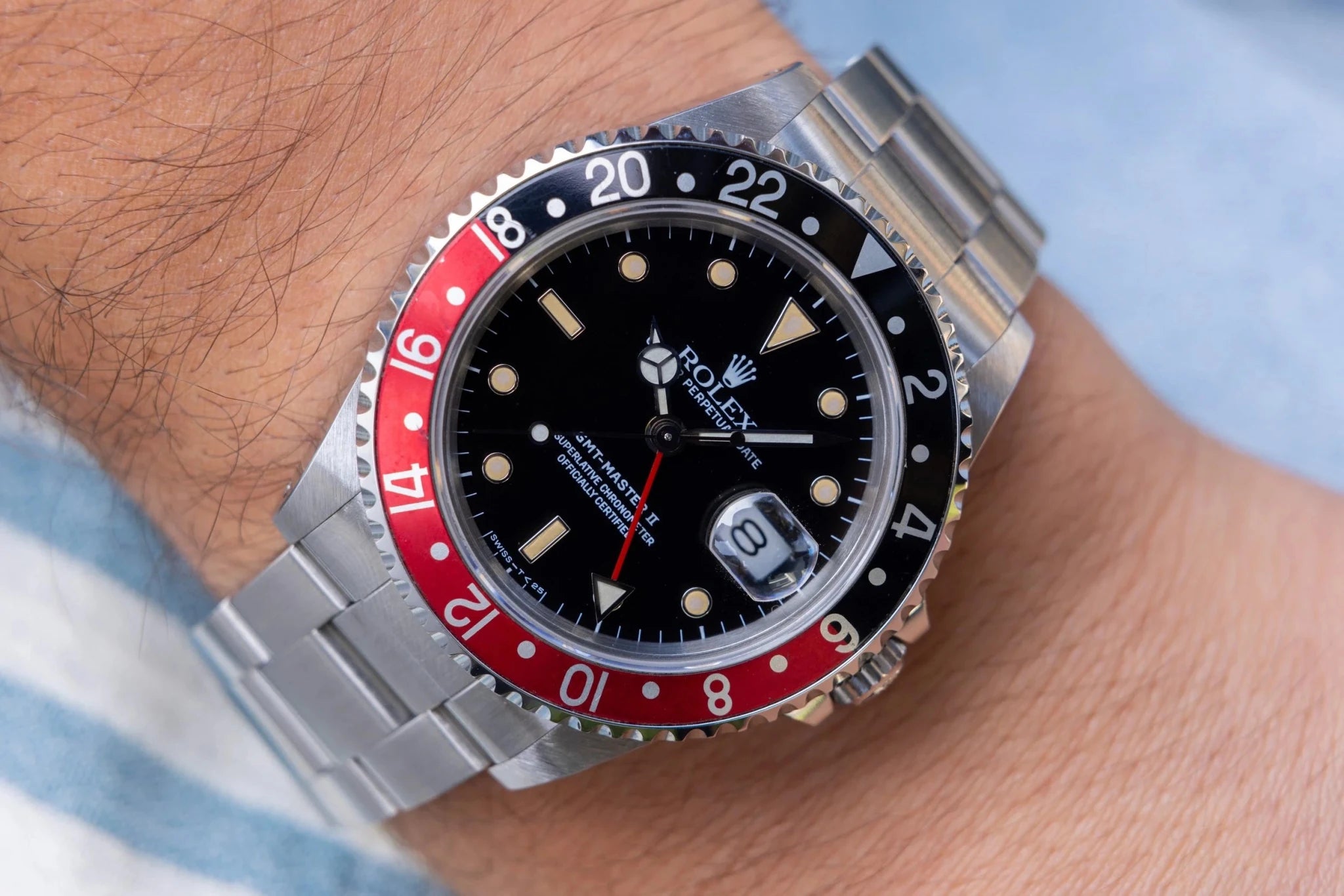 1991 Rolex GMT Master II Ref. 16710 Coke | Tritium Dial | Box and Papers - Sierra Time Co