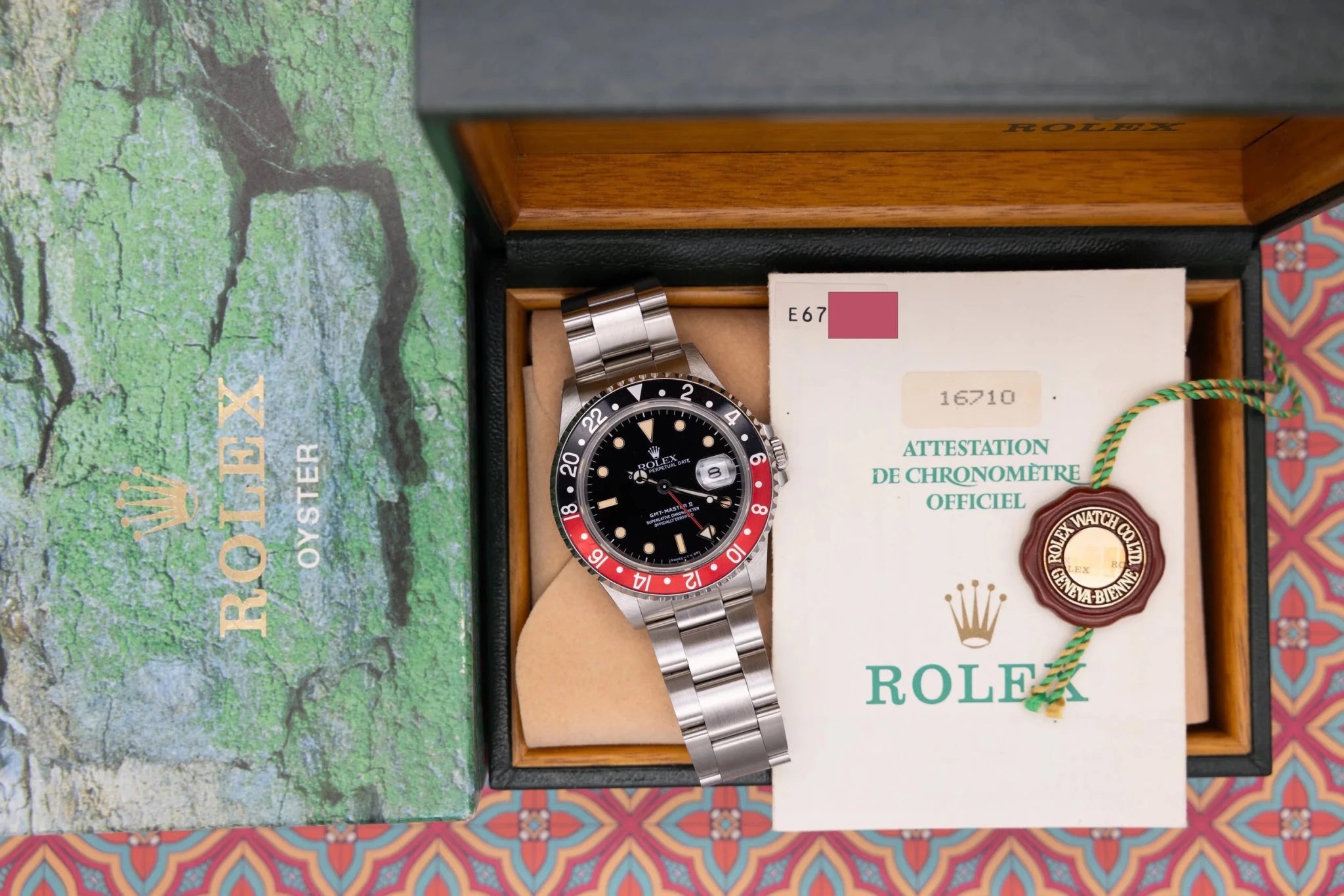 1991 Rolex GMT Master II Ref. 16710 Coke | Tritium Dial | Box and Papers - Sierra Time Co