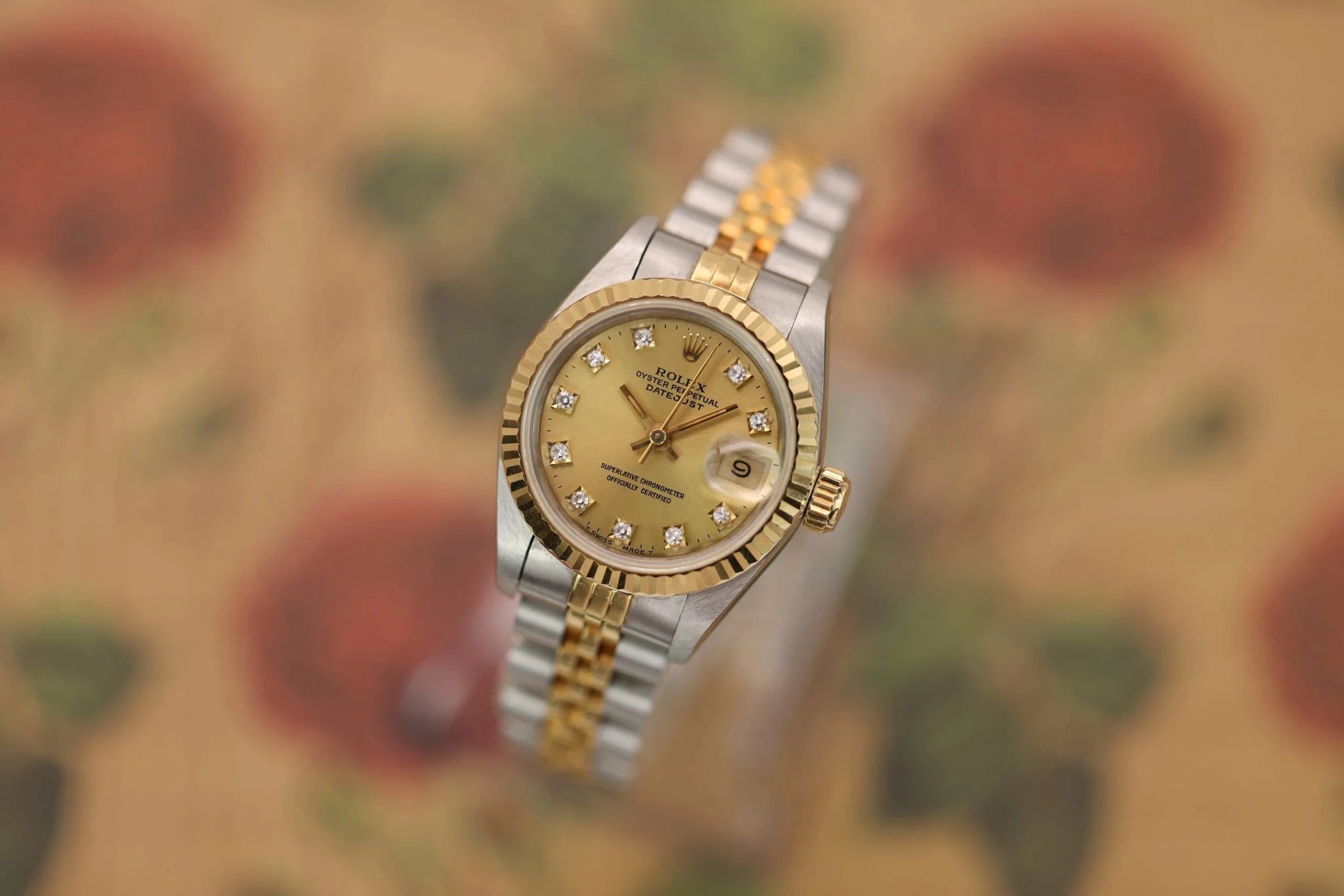 1991 Rolex Ladies Datejust Ref. 69173 | Champagne Diamond Dial | Mint - Sierra Time Co