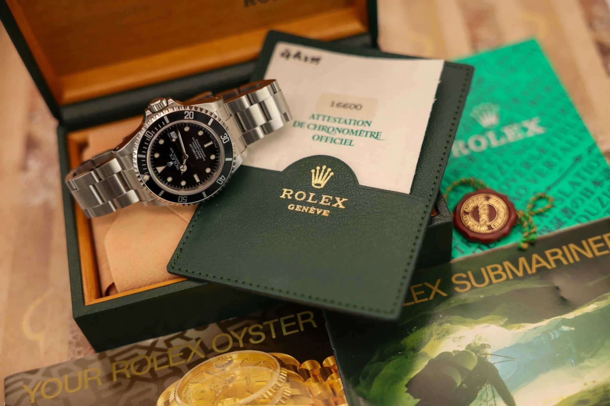 1991 Rolex Sea-Dweller Ref. 16600 | Creamy Tritium | Box and Papers - Sierra Time Co