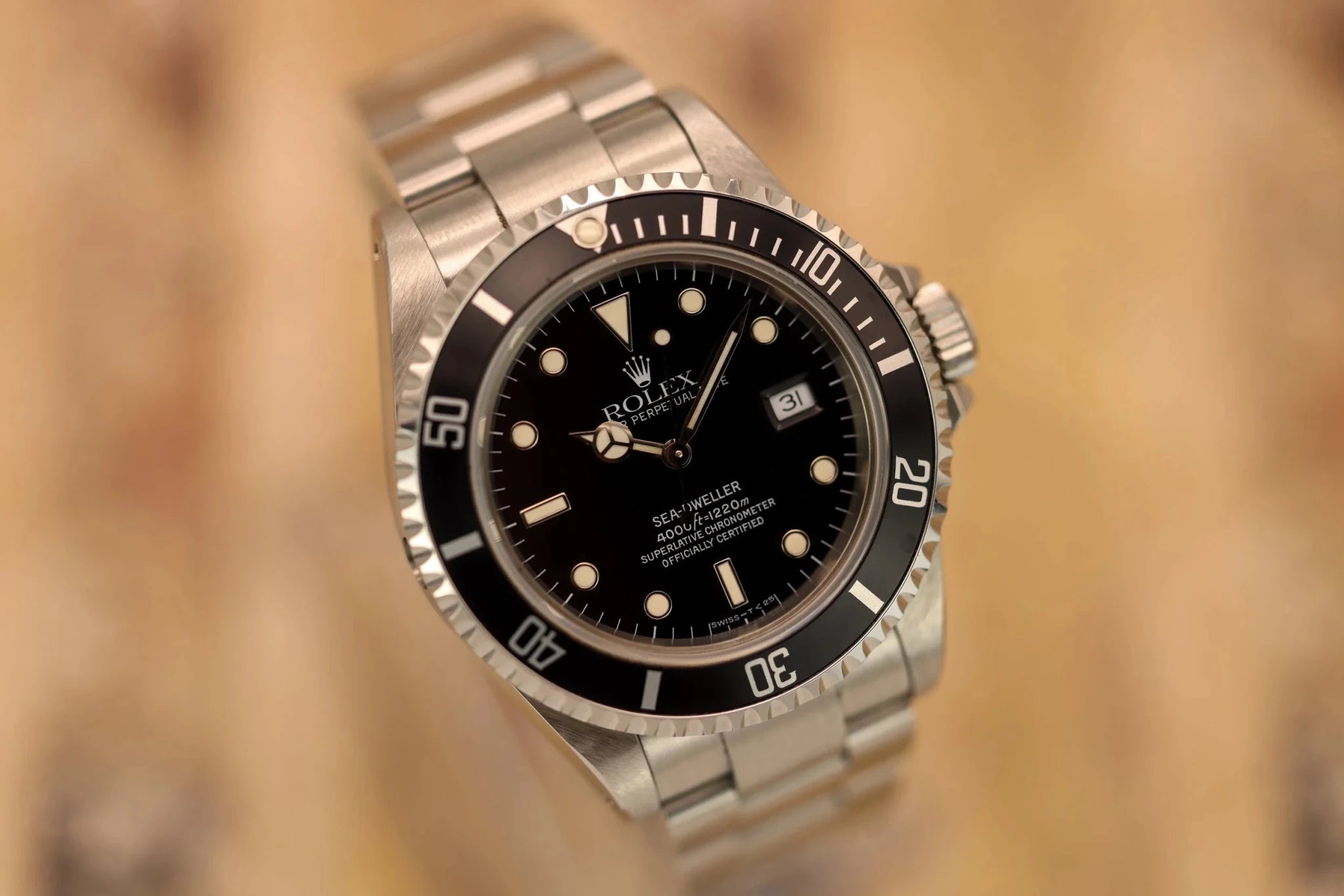 1991 Rolex Sea-Dweller Ref. 16600 | Creamy Tritium | Box and Papers - Sierra Time Co