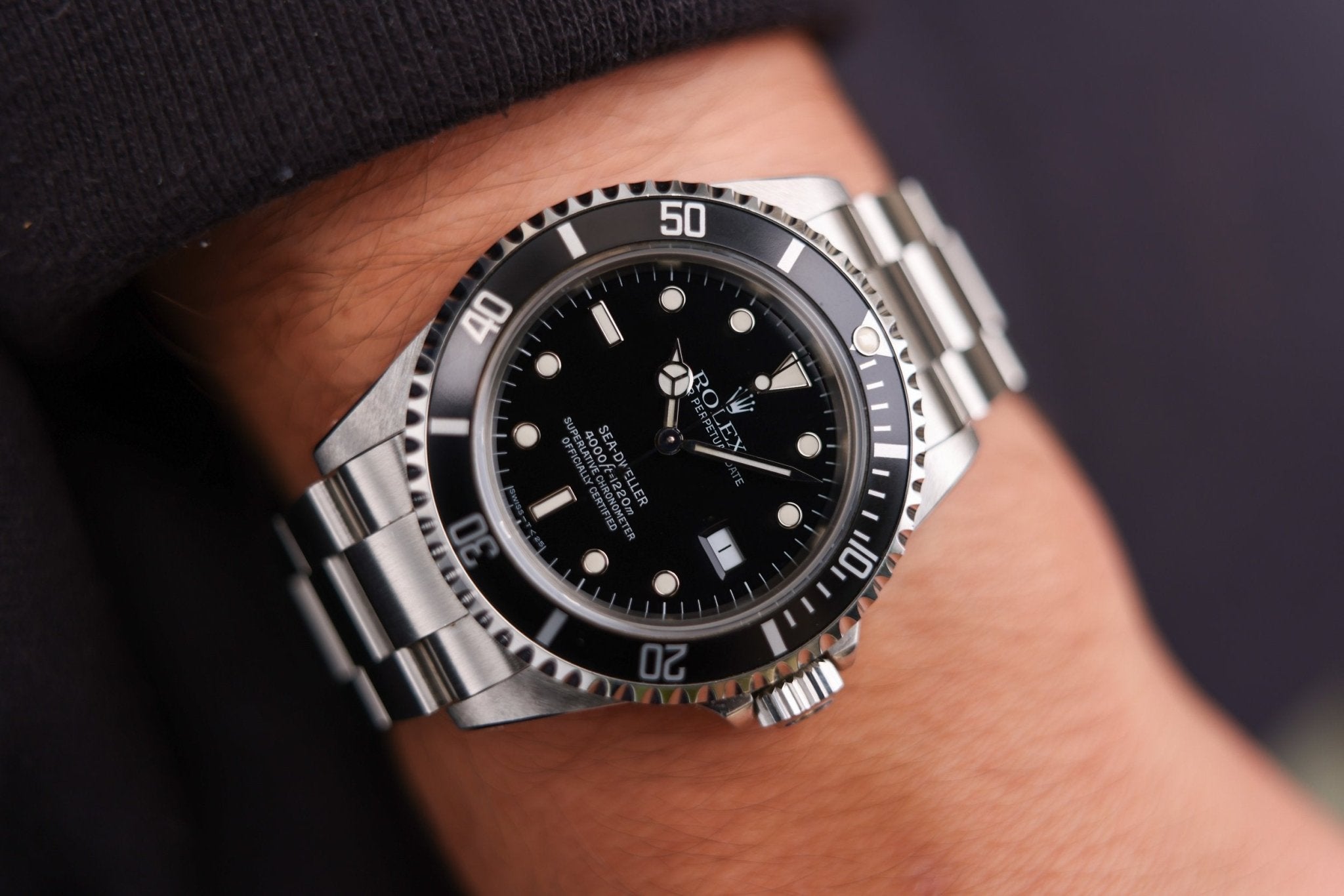 1991 Rolex Sea-Dweller Ref. 16600 | Creamy Tritium | Box and Papers - Sierra Time Co