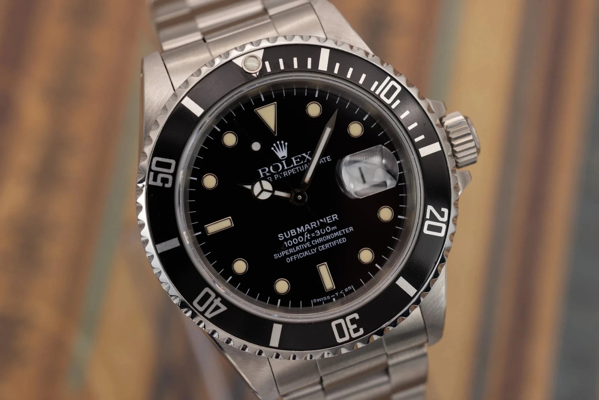 1991 Rolex Submariner Ref. 16610 | Tritium Dial | Box and Papers - Sierra Time Co