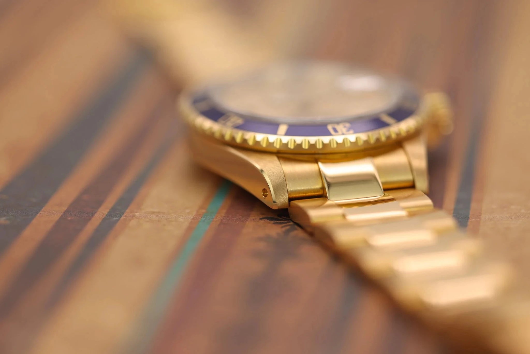 1991 Rolex Submariner Ref. 16618 | 18K YG | Serti Dial - Sierra Time Co