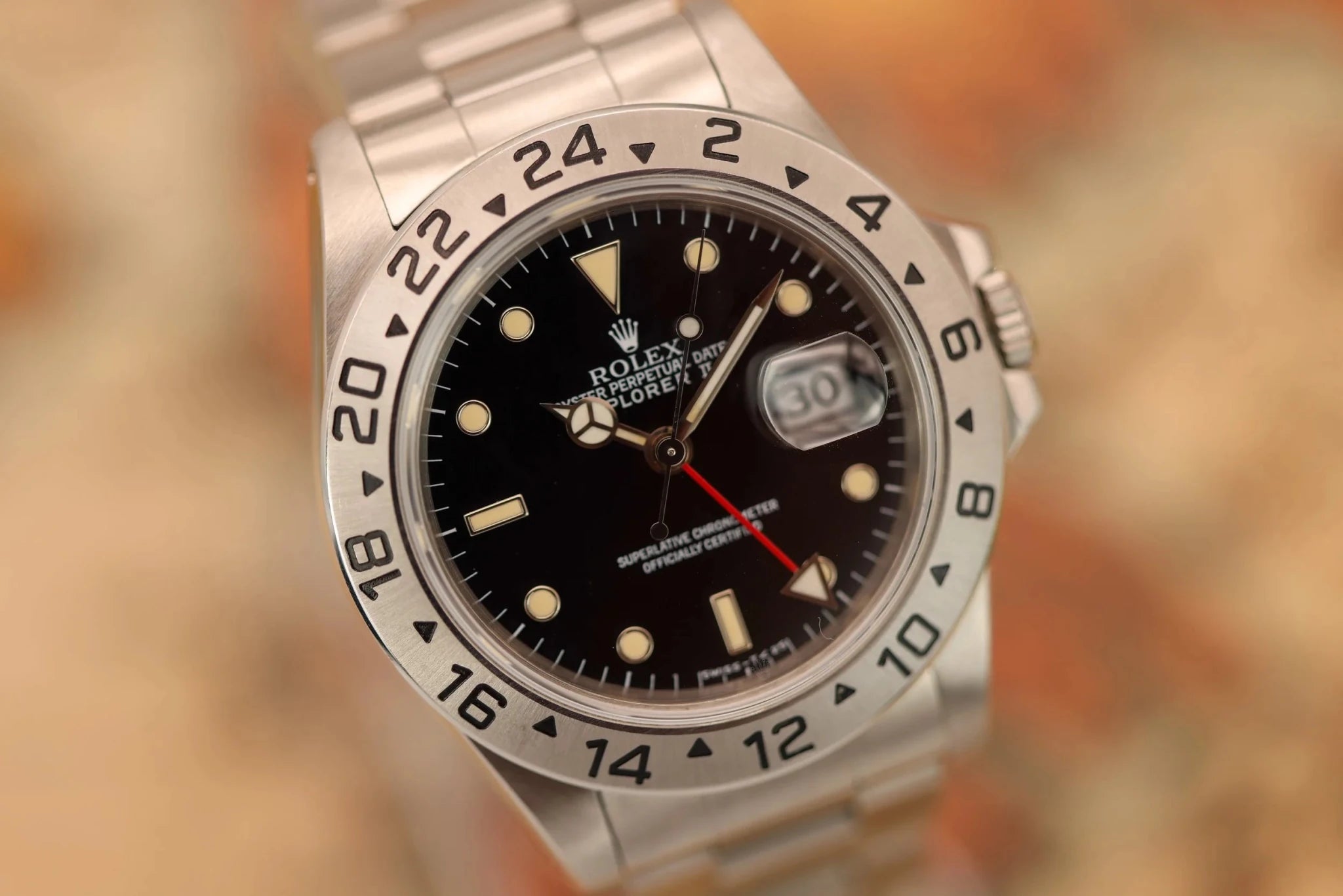 1992 Rolex Explorer II Ref. 16570 Black | Box and Papers - Sierra Time Co