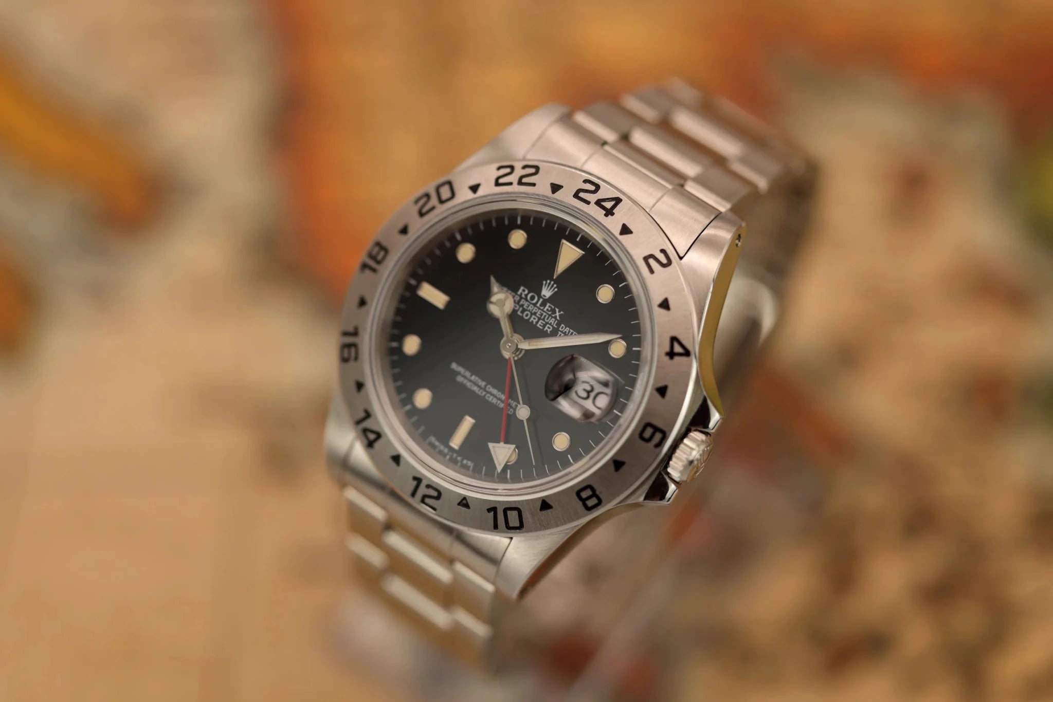 1992 Rolex Explorer II Ref. 16570 Black | Box and Papers - Sierra Time Co