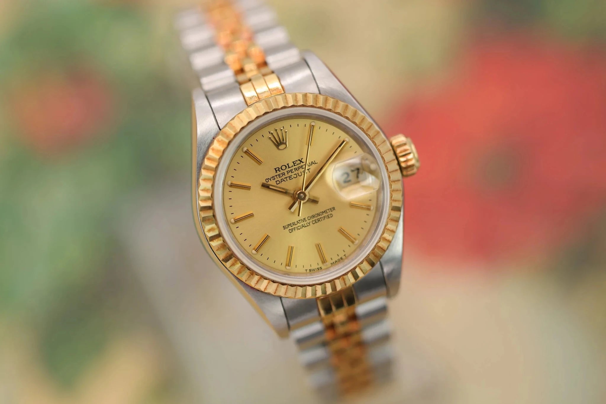 1992 Rolex Ladies Datejust Ref. 69173 | Champagne Dial | Mint Condition - Sierra Time Co