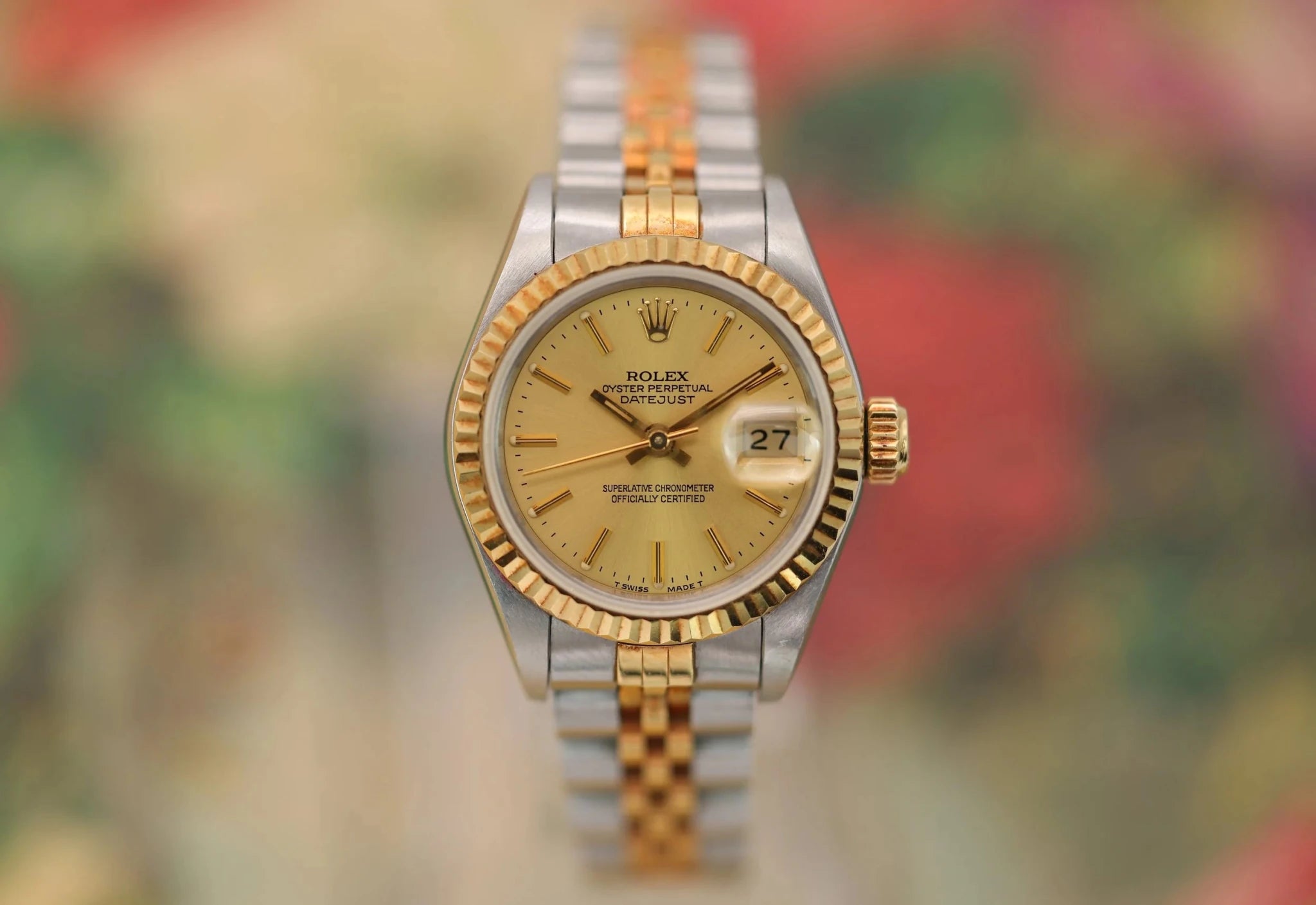 1992 Rolex Ladies Datejust Ref. 69173 | Champagne Dial | Mint Condition - Sierra Time Co