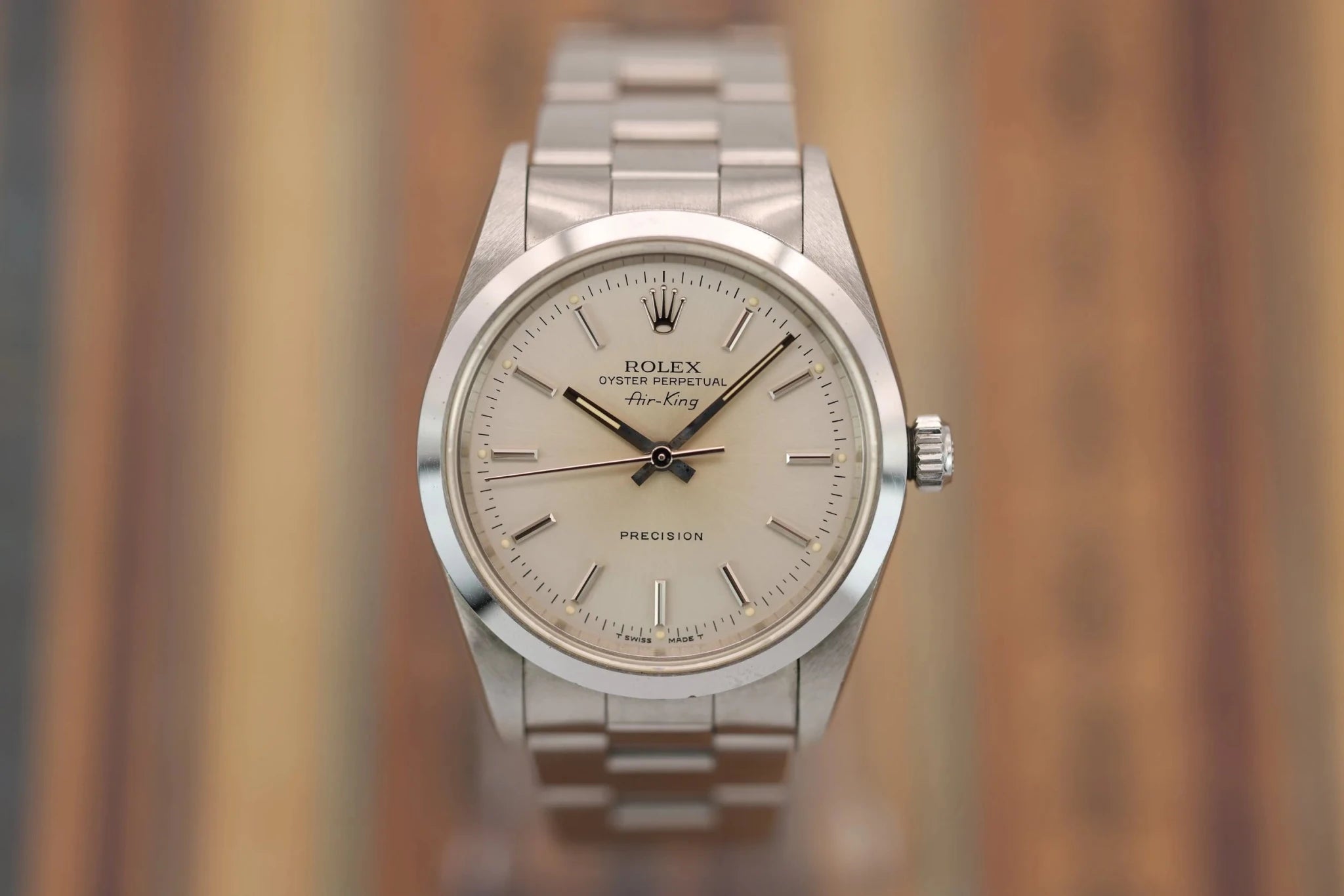 1993 Rolex Air-King Ref. 14000 | Warm Silver Dial - Sierra Time Co