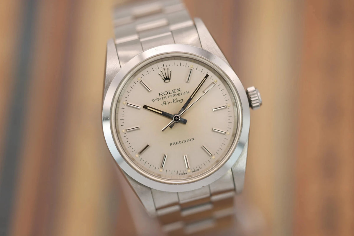 1993 Rolex Air-King Ref. 14000 | Warm Silver Dial - Sierra Time Co