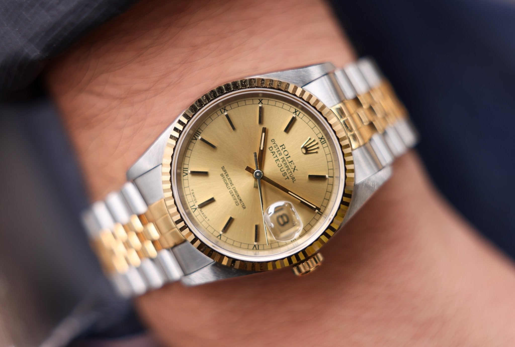 1993 Rolex Datejust Ref. 16233 | Champagne Dial - Sierra Time Co