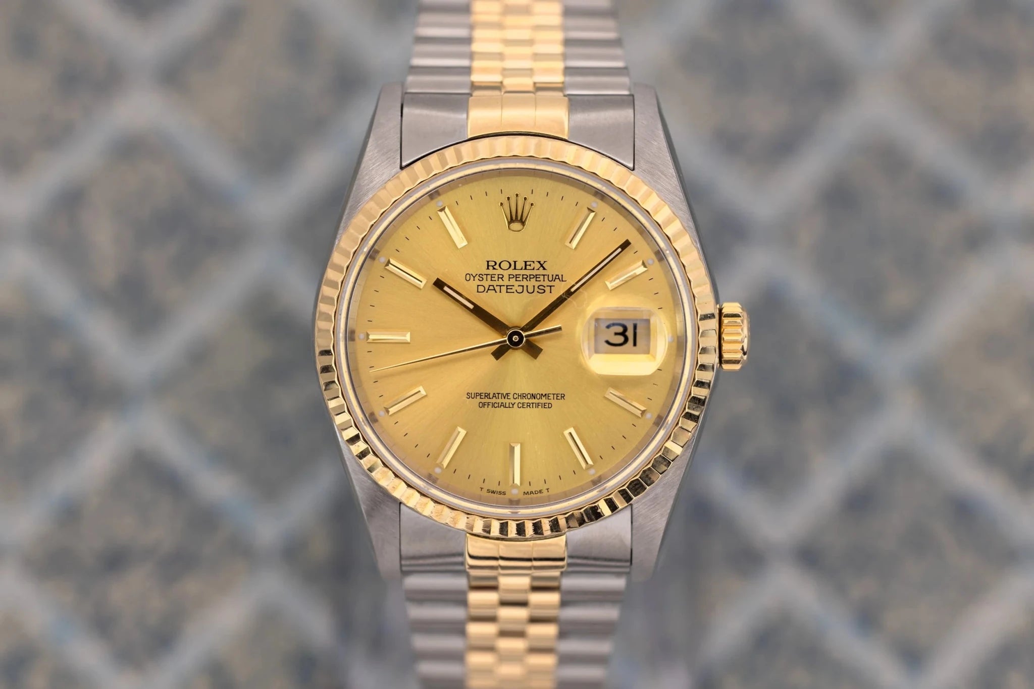 1993 Rolex Datejust Ref. 16233 | Champagne Dial | Box and Papers - Sierra Time Co