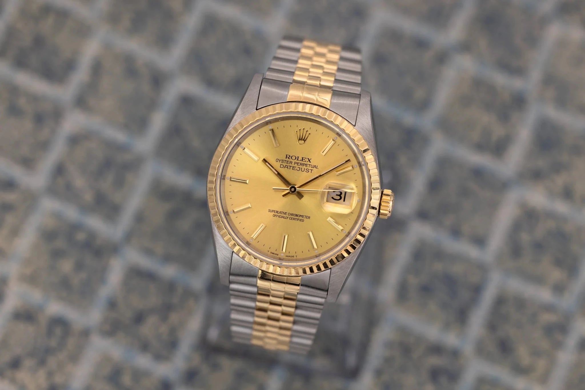 1993 Rolex Datejust Ref. 16233 | Champagne Dial | Box and Papers - Sierra Time Co