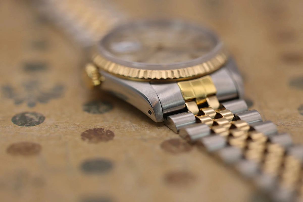 1993 Rolex Datejust Ref. 16233 | Silver Tapestry Dial - Sierra Time Co