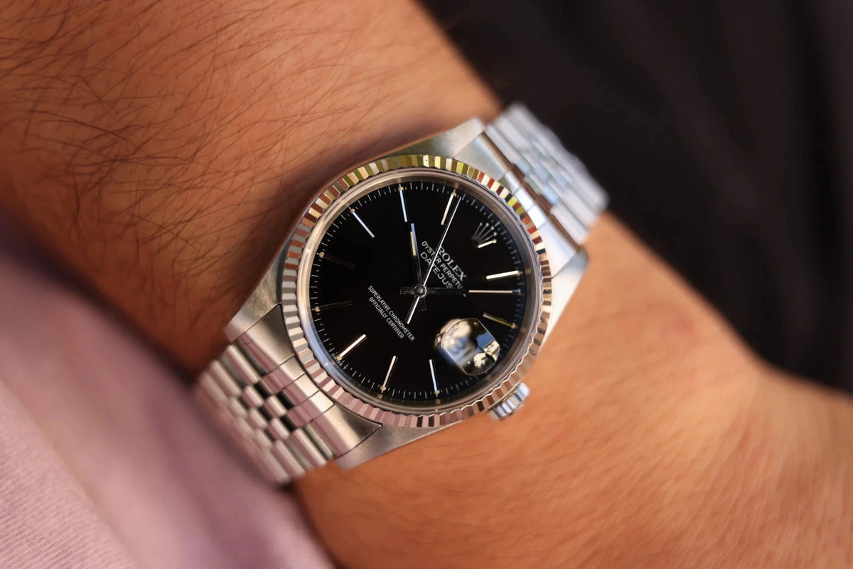 1993 Rolex Datejust Ref. 16234 | Black Dial - Sierra Time Co