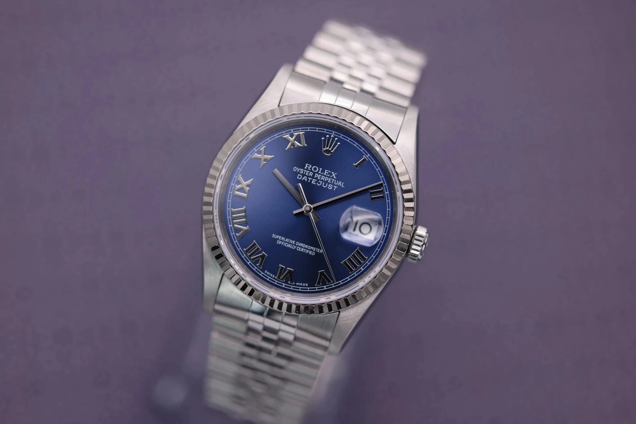 1993 Rolex Datejust Ref. 16234. | Blue Roman Dial - Sierra Time Co