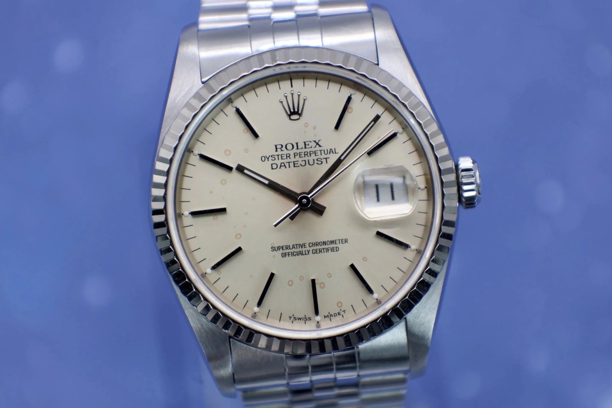1993 Rolex Datejust Ref. 16234 | Silver Speck Dial | Papers - Sierra Time Co