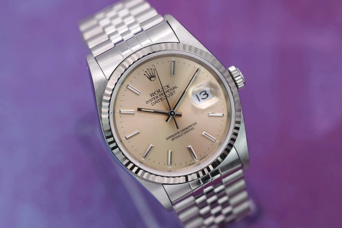 1993 Rolex Datejust Ref. 16234 | Warm Silver Dial - Sierra Time Co