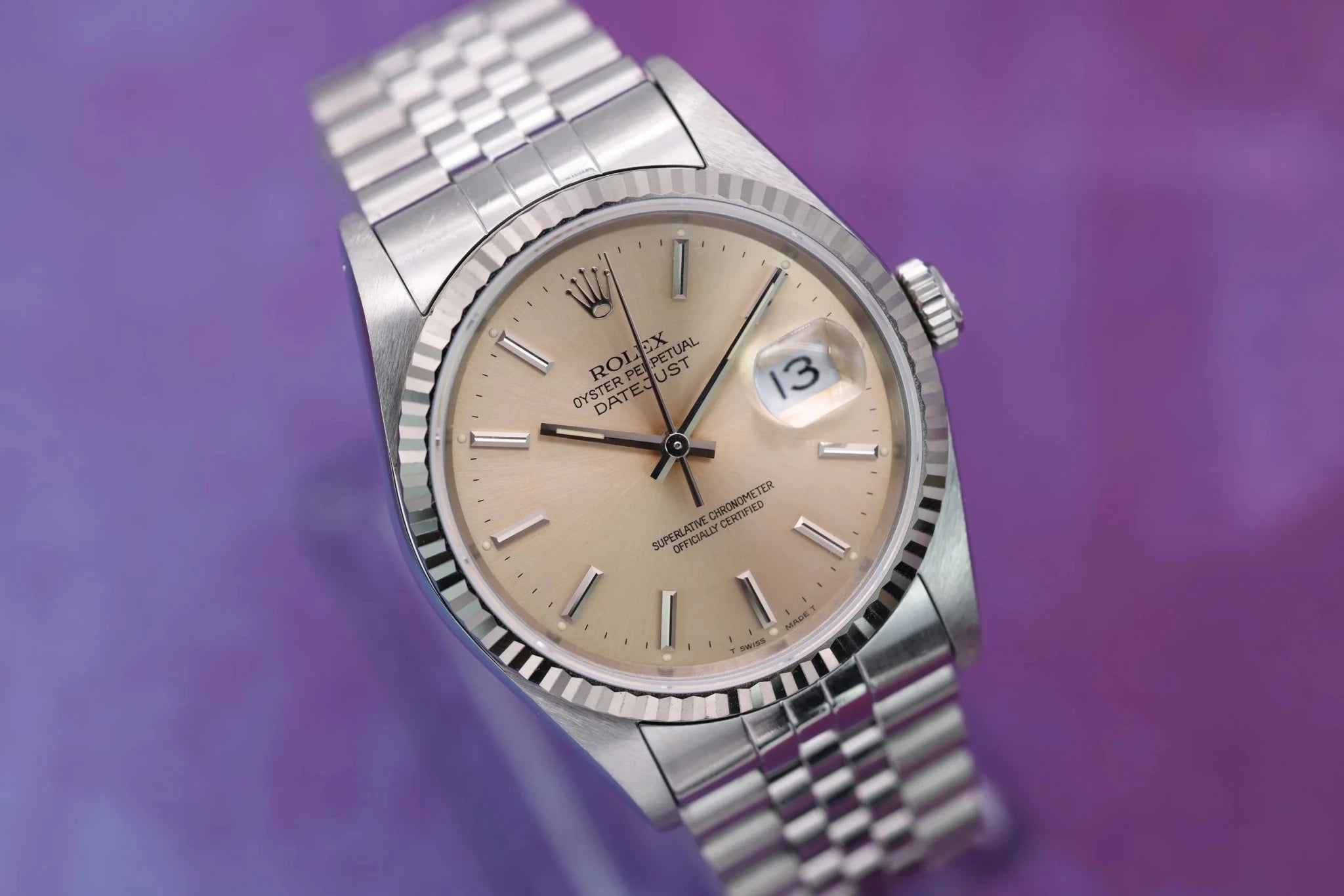 1993 Rolex Datejust Ref. 16234 | Warm Silver Dial - Sierra Time Co