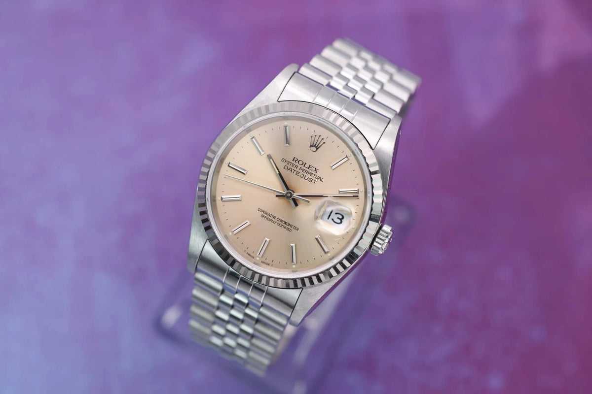 1993 Rolex Datejust Ref. 16234 | Warm Silver Dial - Sierra Time Co