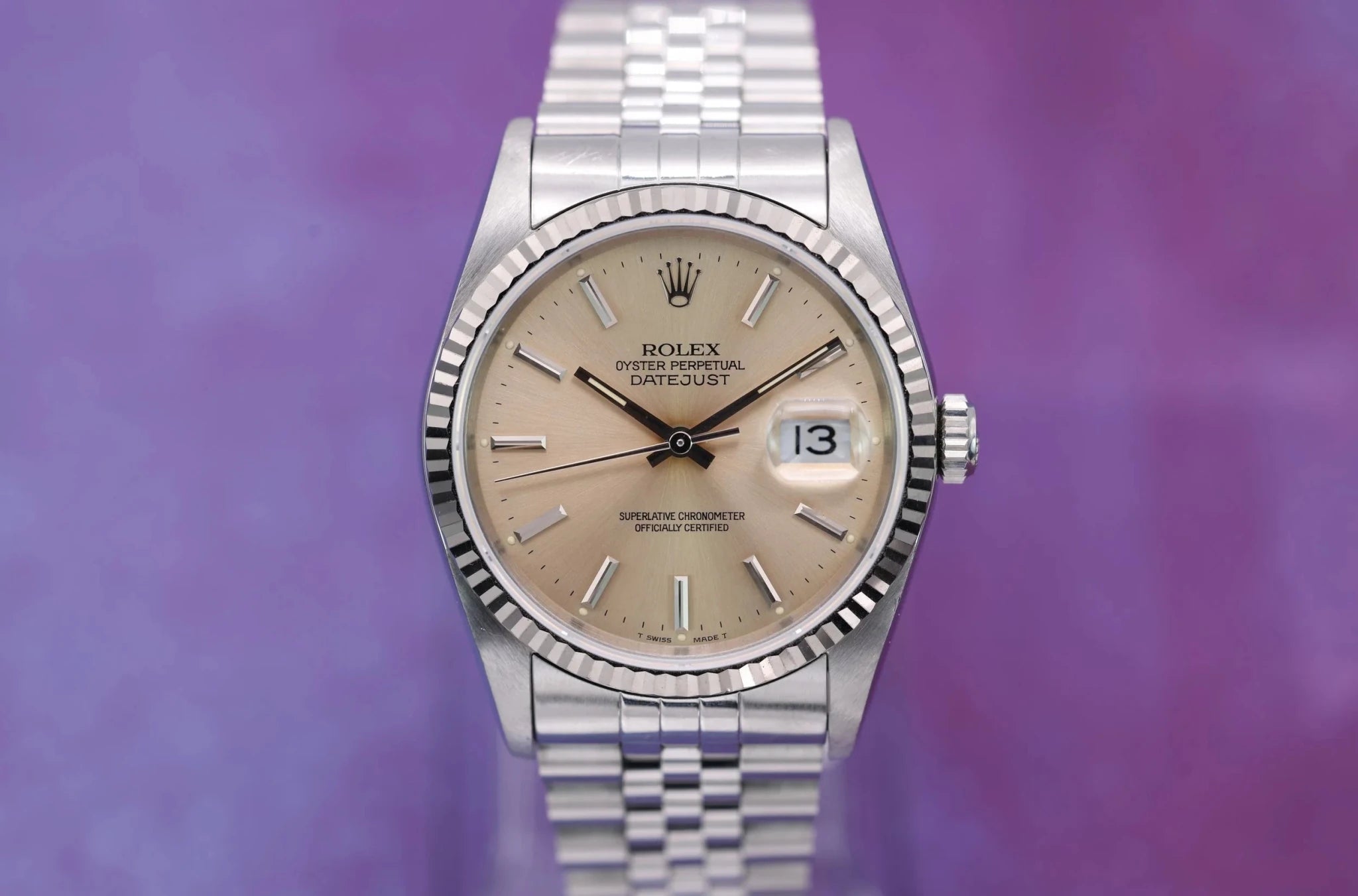1993 Rolex Datejust Ref. 16234 | Warm Silver Dial - Sierra Time Co