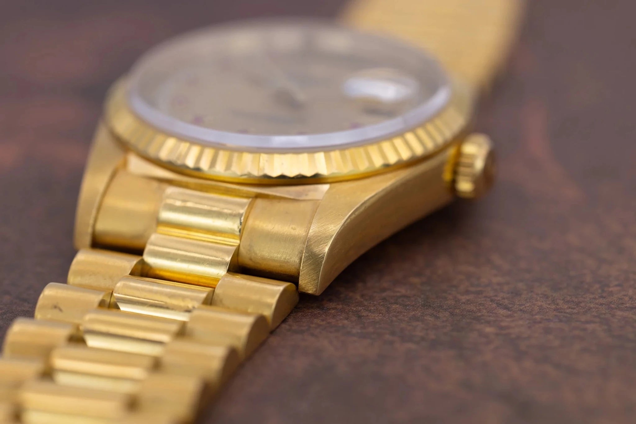 1993 Rolex Day-Date Ref. 18238 | Ruby String Dial - Sierra Time Co
