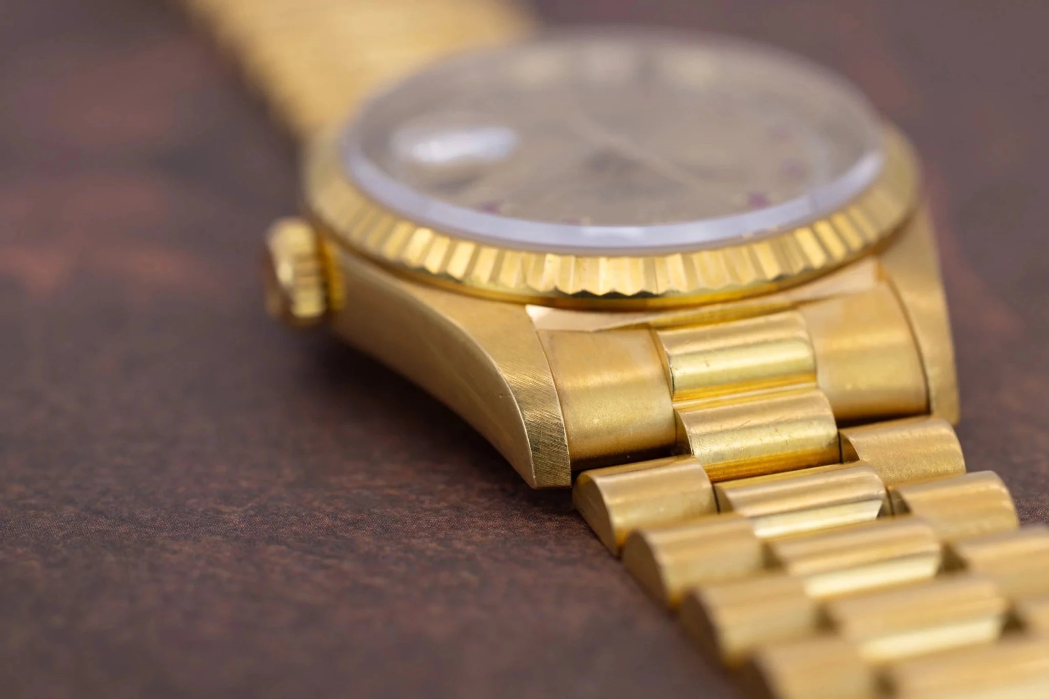 1993 Rolex Day-Date Ref. 18238 | Ruby String Dial - Sierra Time Co