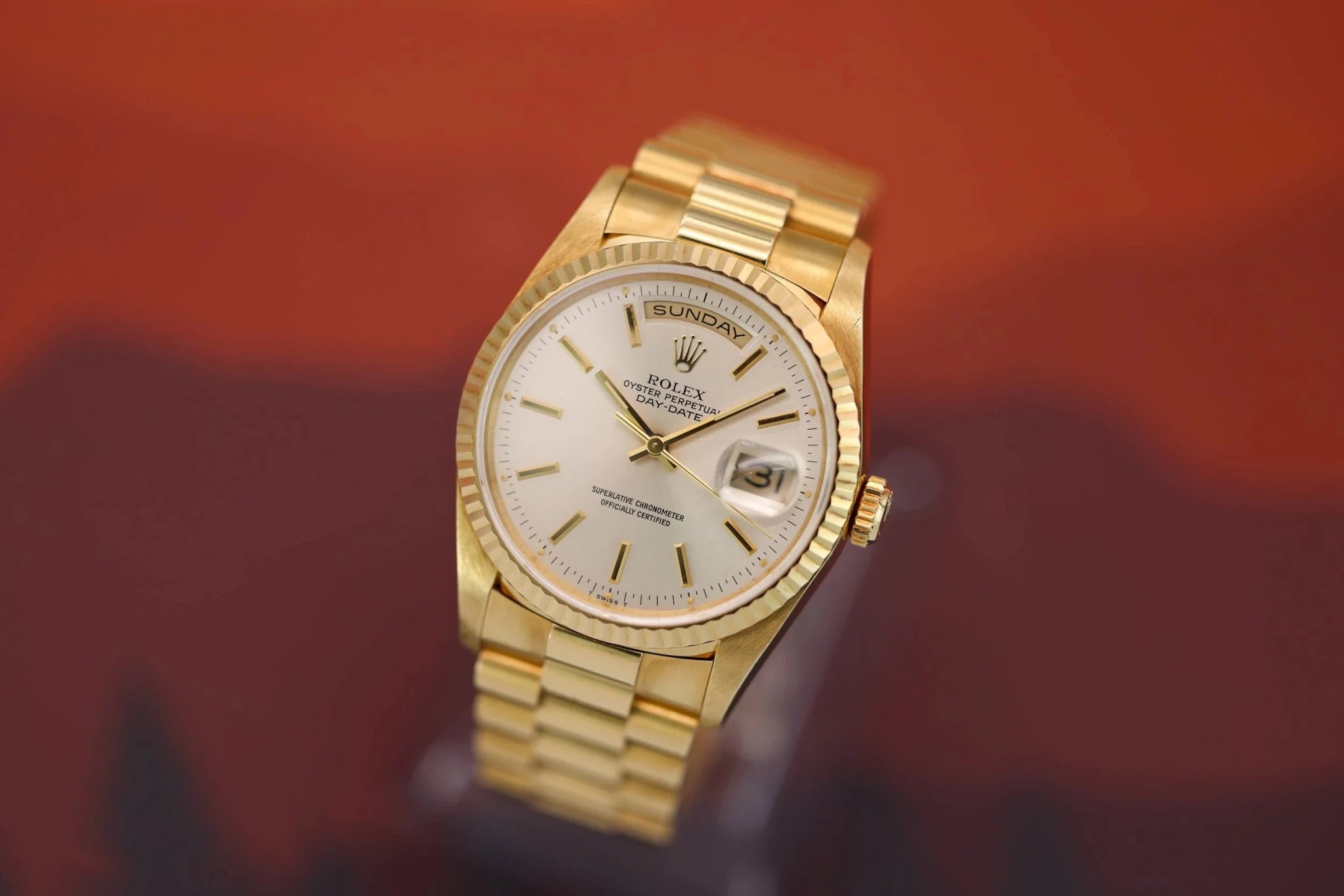 1993 Rolex Day-Date Ref. 18238 | Silver Dial | Mint Condition - Sierra Time Co