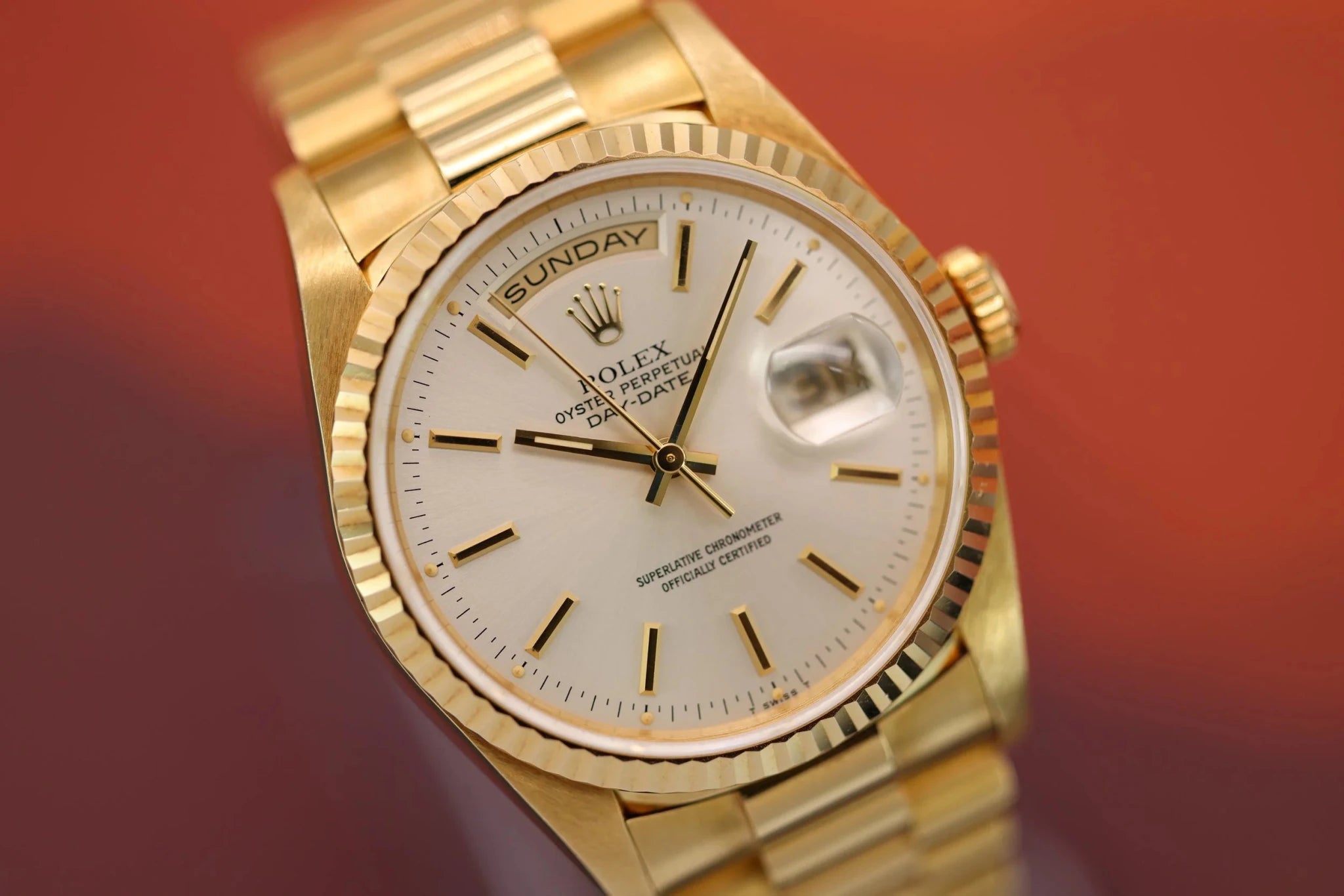 1993 Rolex Day-Date Ref. 18238 | Silver Dial | Mint Condition - Sierra Time Co