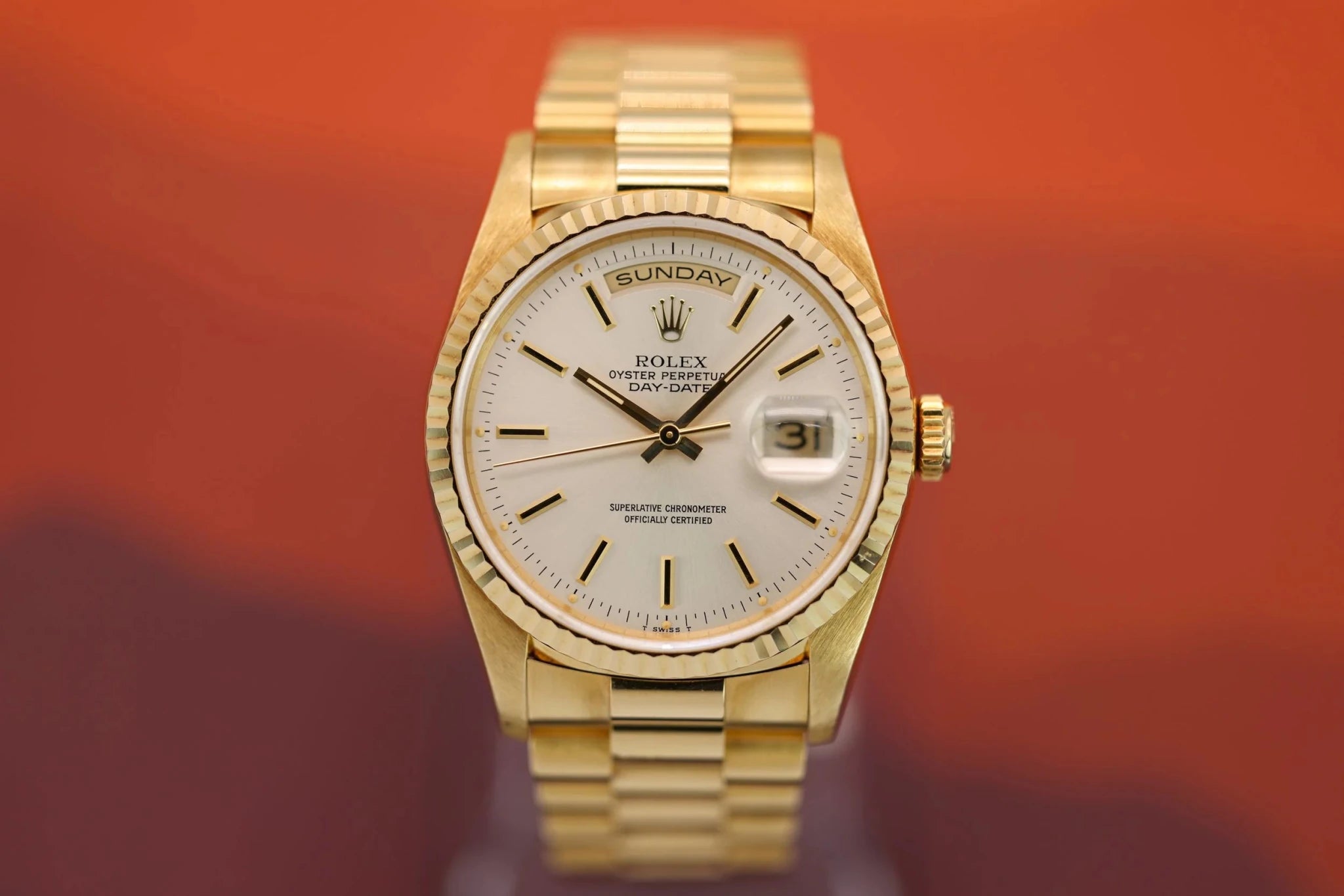 1993 Rolex Day-Date Ref. 18238 | Silver Dial | Mint Condition - Sierra Time Co