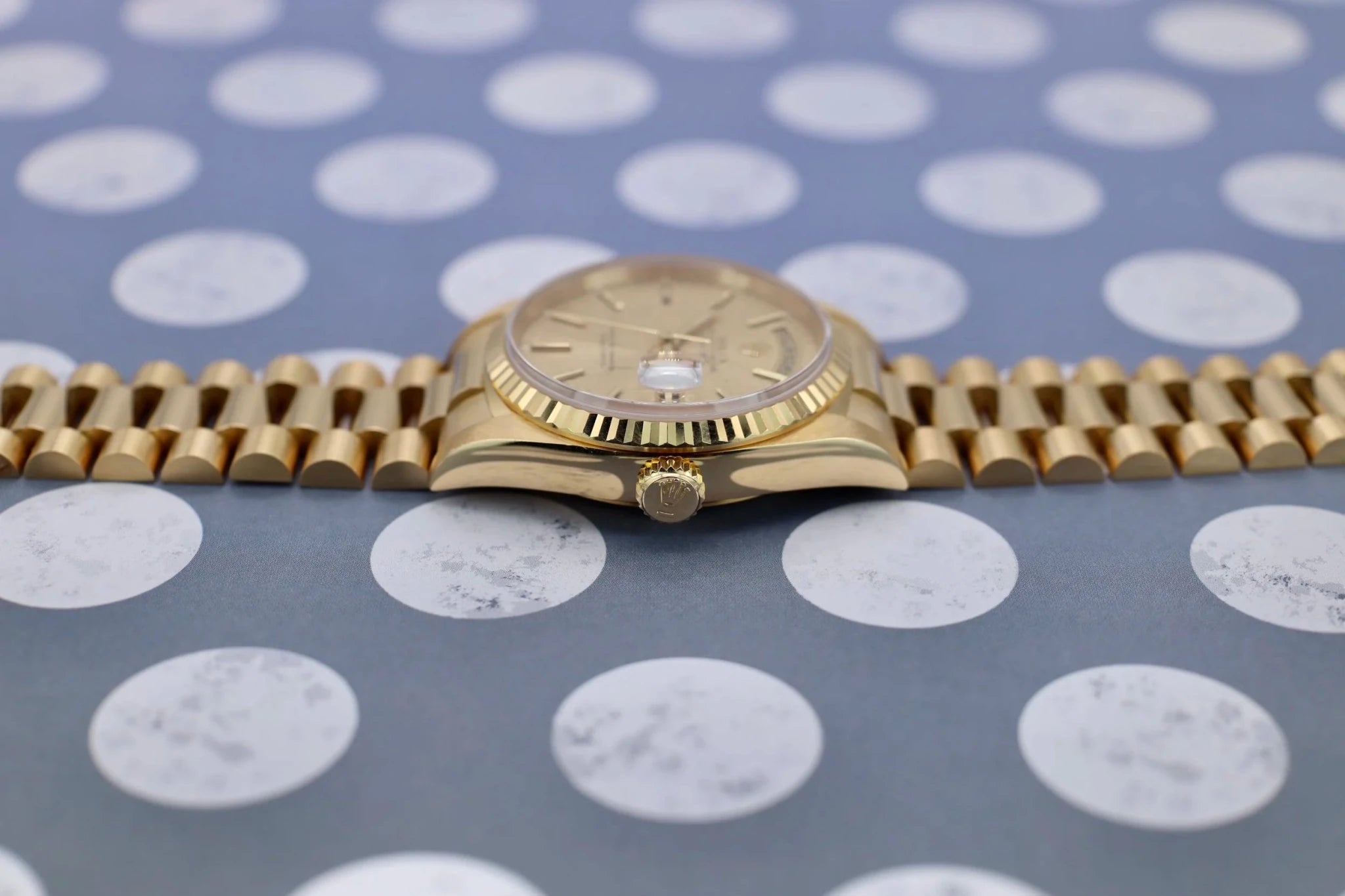 1993 Rolex Day-Date Ref. 18238 | Tapestry Dial | Full Set - Sierra Time Co