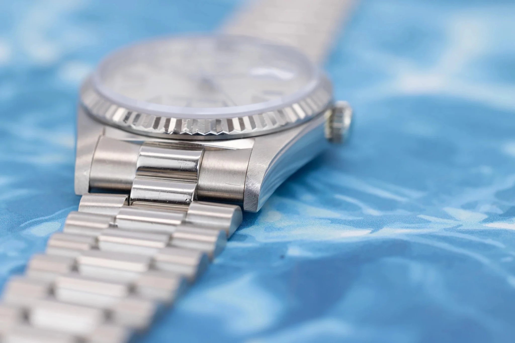 1993 Rolex Day-Date Ref. 18239 | Silver Stick Dial - Sierra Time Co
