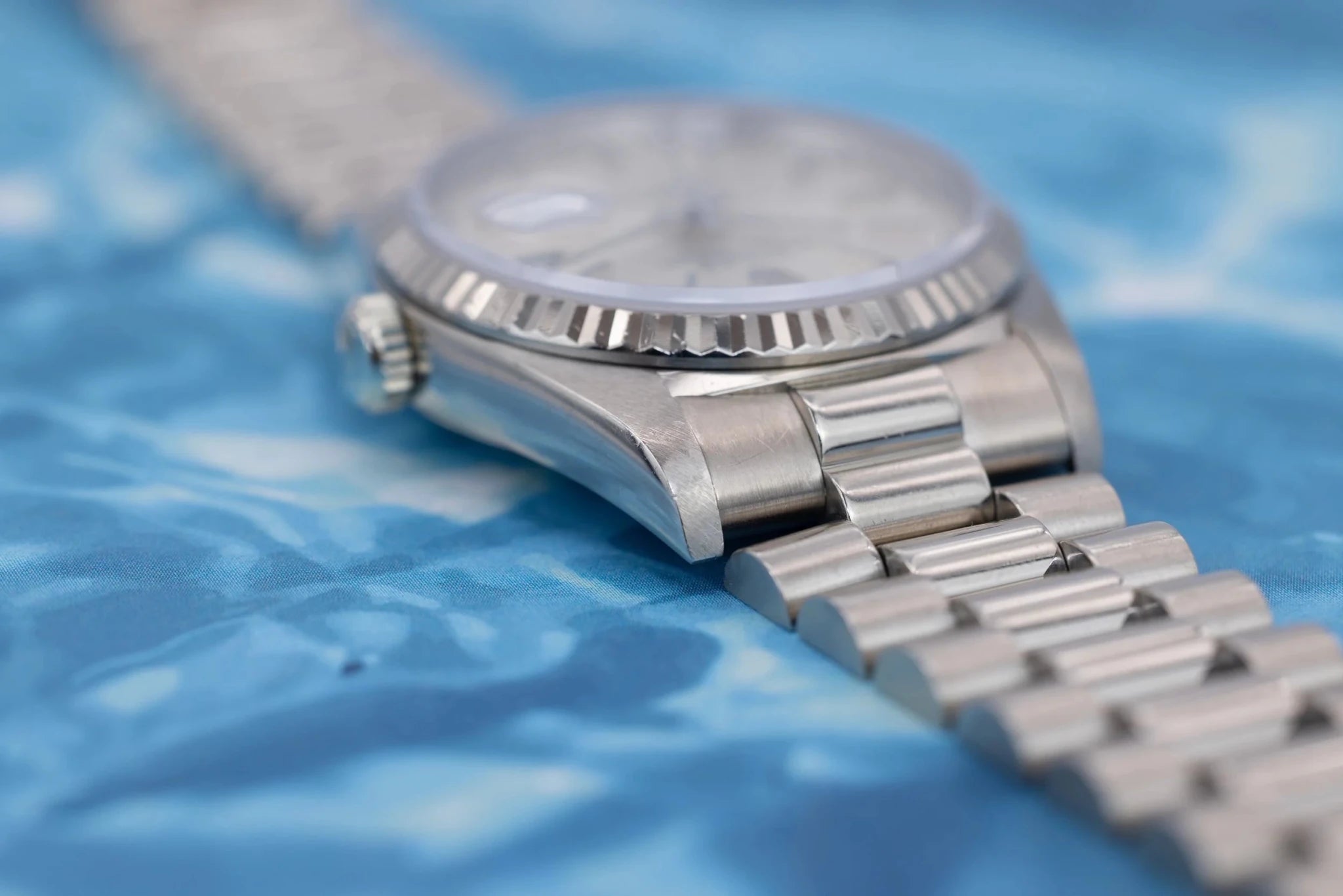 1993 Rolex Day-Date Ref. 18239 | Silver Stick Dial - Sierra Time Co