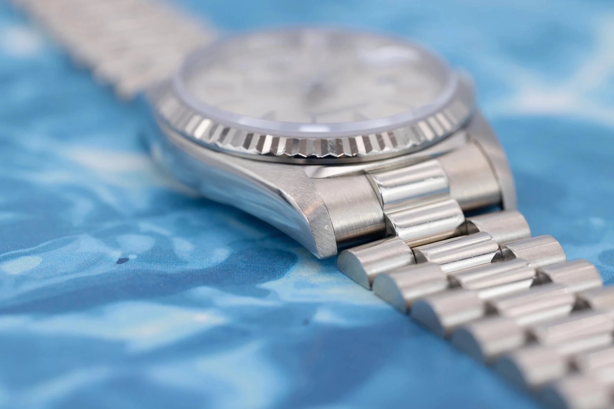 1993 Rolex Day-Date Ref. 18239 | Silver Stick Dial - Sierra Time Co