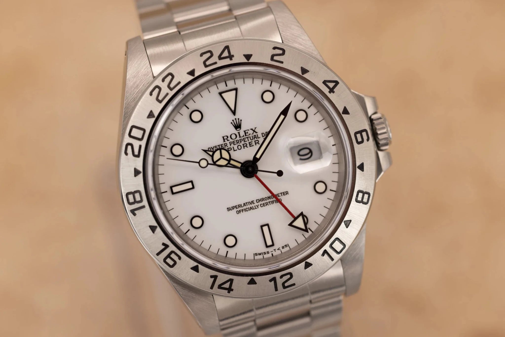 1993 Rolex Explorer II Ref. 16570 Polar | Creamy Tritium Dial - Sierra Time Co