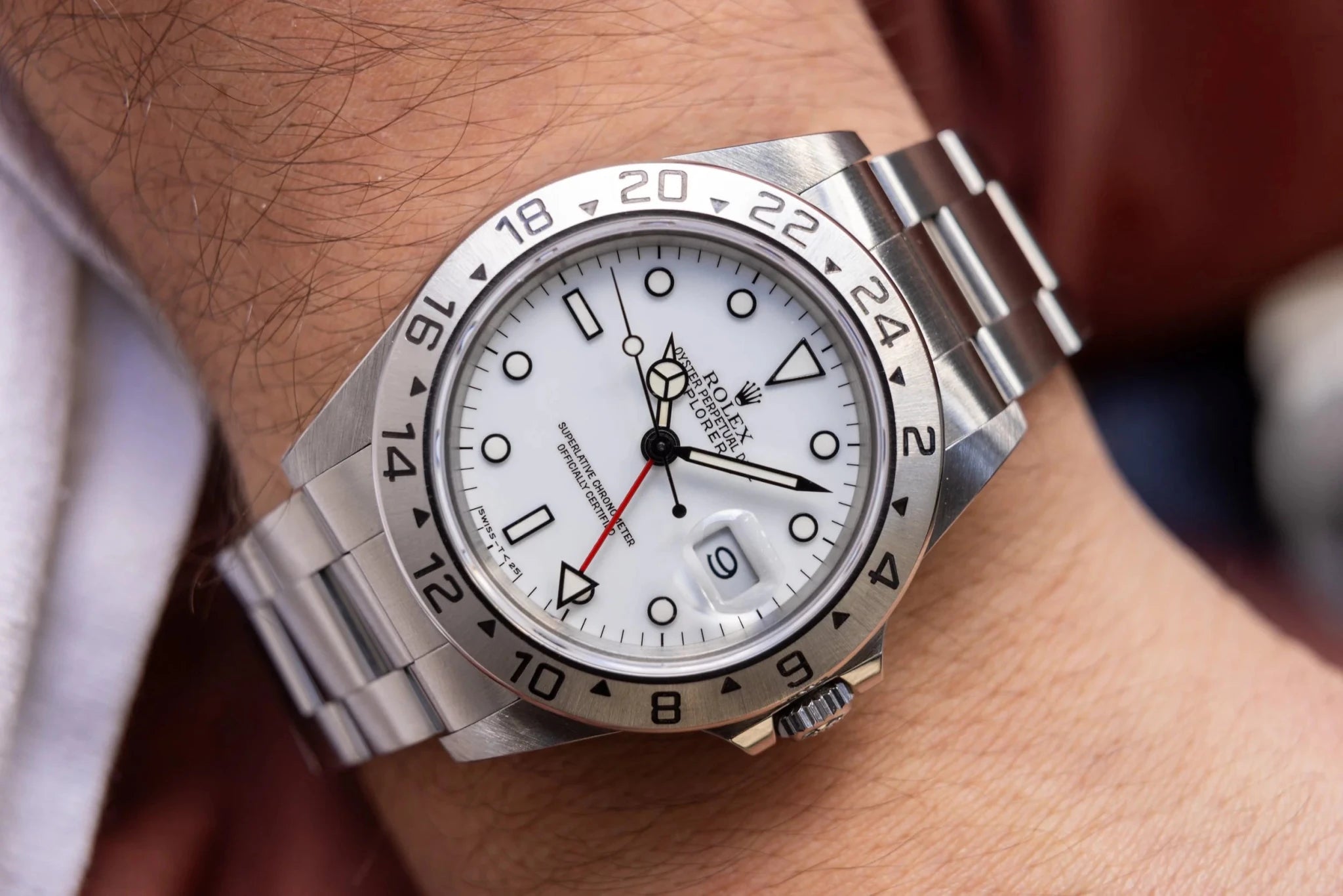 1993 Rolex Explorer II Ref. 16570 Polar | Creamy Tritium Dial - Sierra Time Co