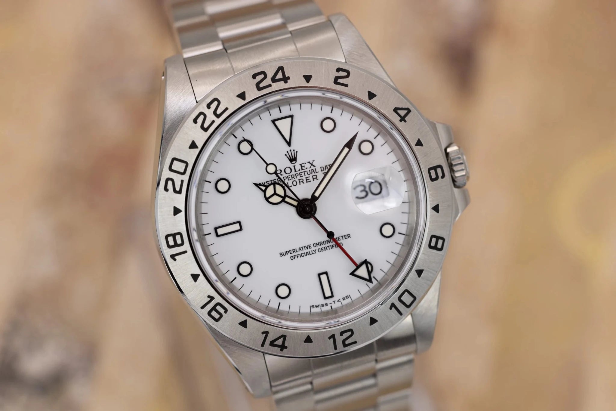 1993 Rolex Explorer II Ref, 16570 Polar | Tritium Dial - Sierra Time Co