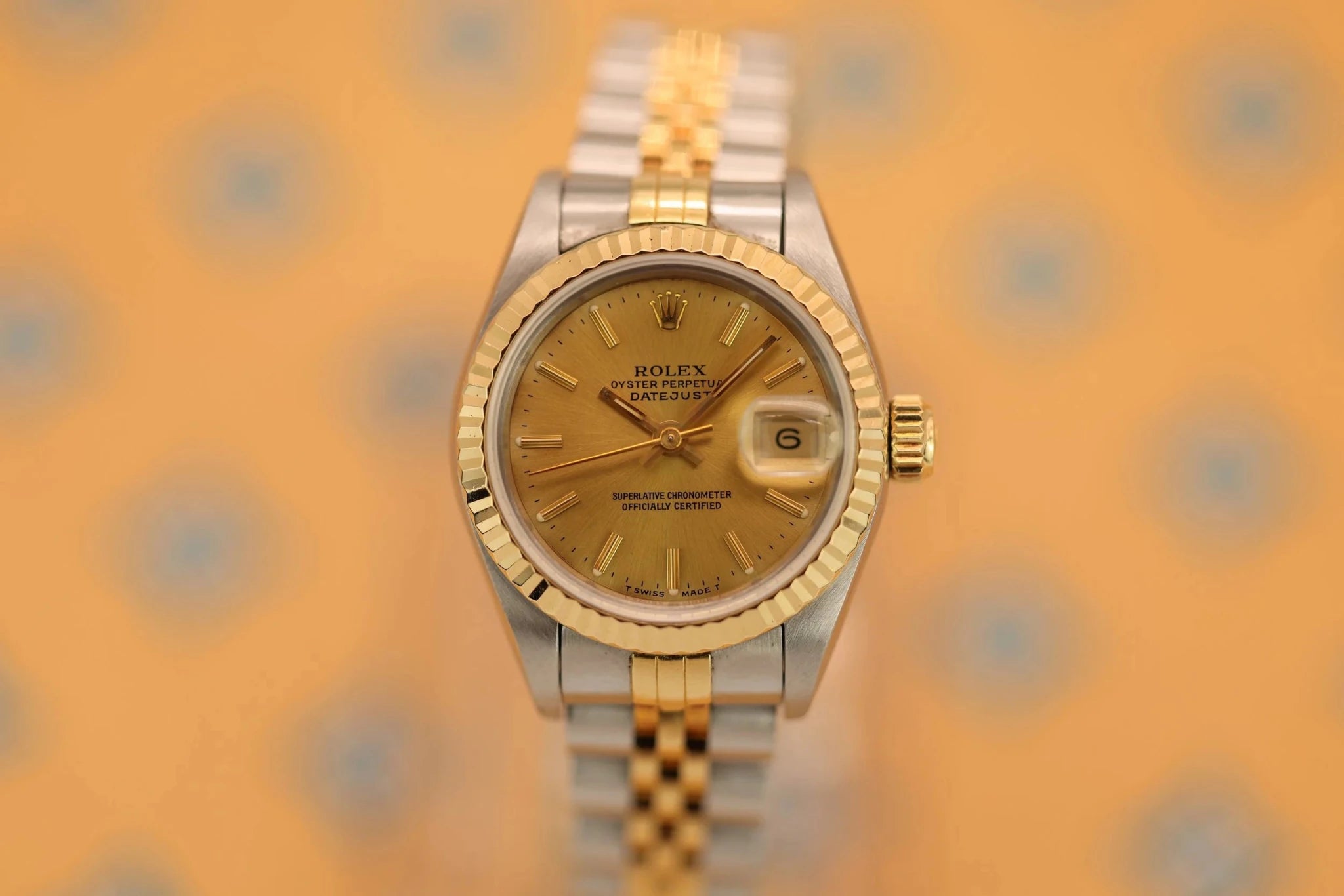 1993 Rolex Ladies Datejust Ref. 69173 | Champagne Dial | Full Set - Sierra Time Co