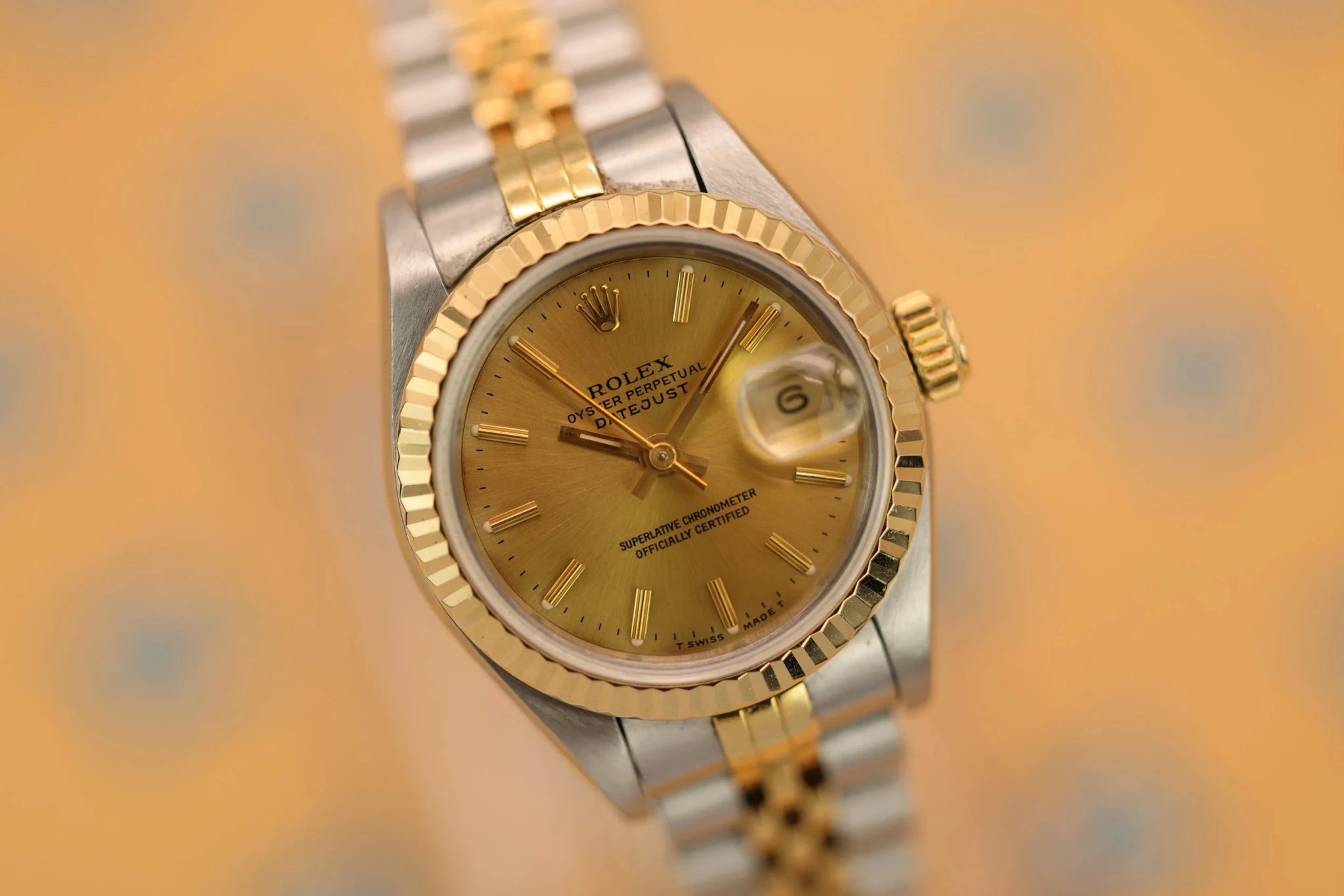 1993 Rolex Ladies Datejust Ref. 69173 | Champagne Dial | Full Set - Sierra Time Co