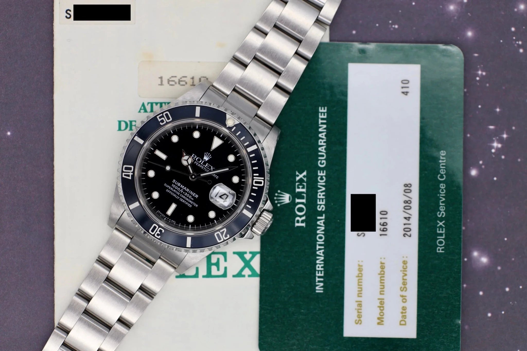 1993 Rolex Submariner Ref. 16610 Tritium | Papers - Sierra Time Co