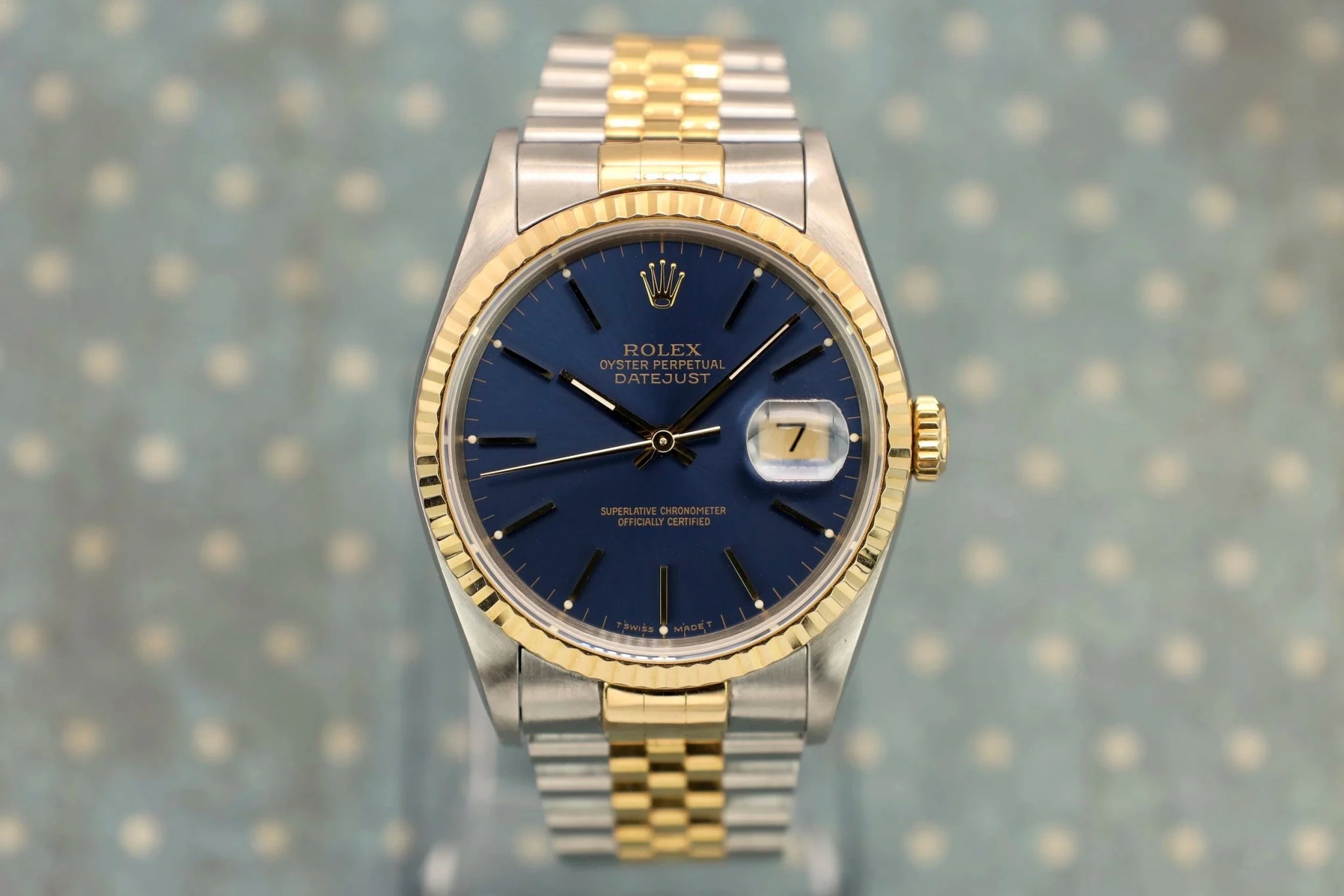 1994 Rolex Datejust Ref. 16233 | Blue Dial - Sierra Time Co