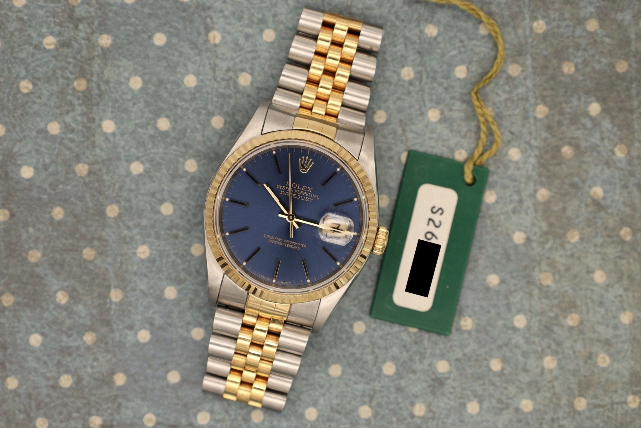 1994 Rolex Datejust Ref. 16233 | Blue Dial - Sierra Time Co