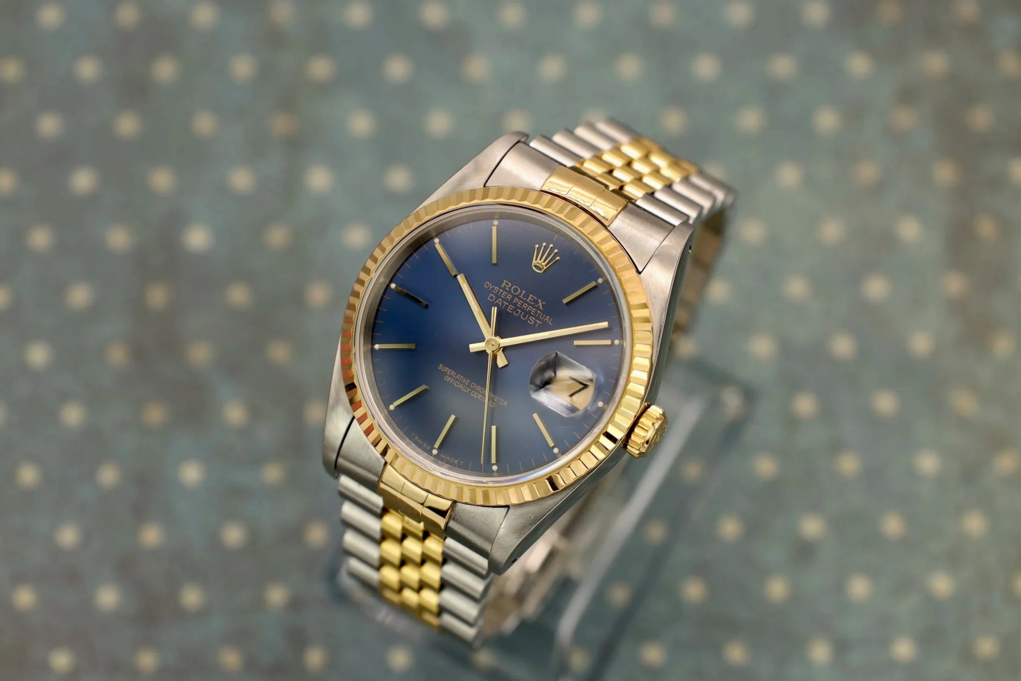 1994 Rolex Datejust Ref. 16233 | Blue Dial - Sierra Time Co