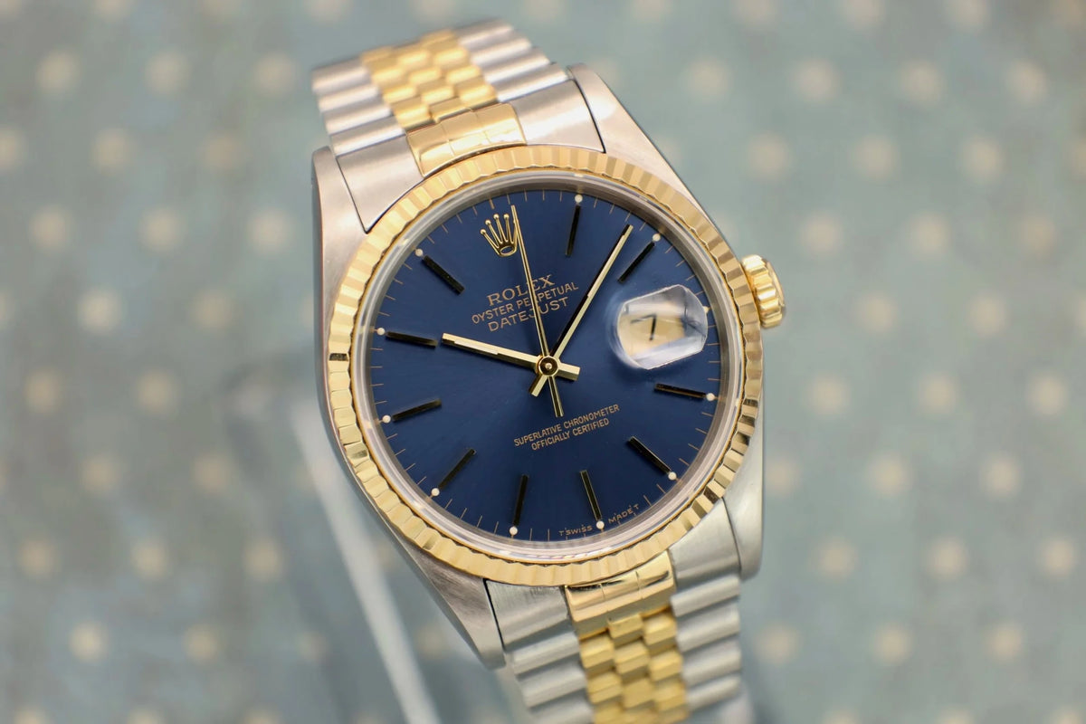 1994 Rolex Datejust Ref. 16233 | Blue Dial - Sierra Time Co