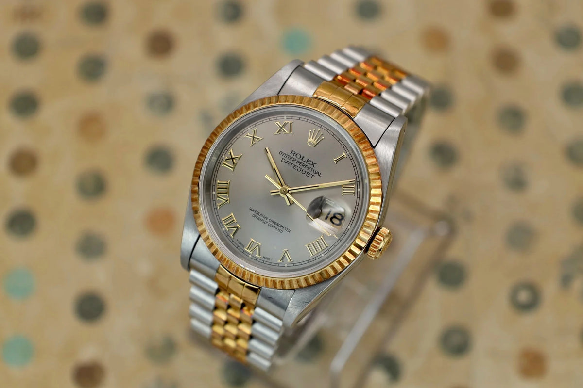 1994 Rolex Datejust Ref. 16233 | Gray Roman Dial - Sierra Time Co