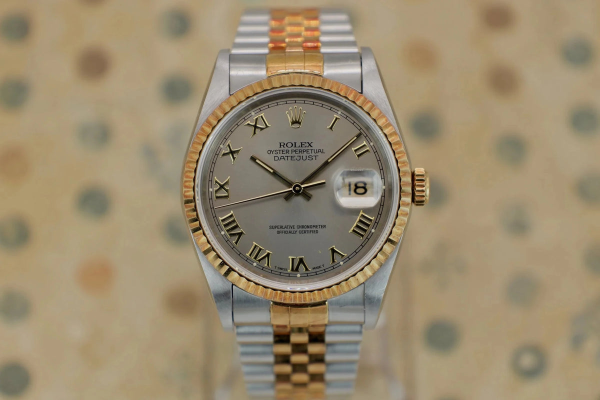1994 Rolex Datejust Ref. 16233 | Gray Roman Dial - Sierra Time Co