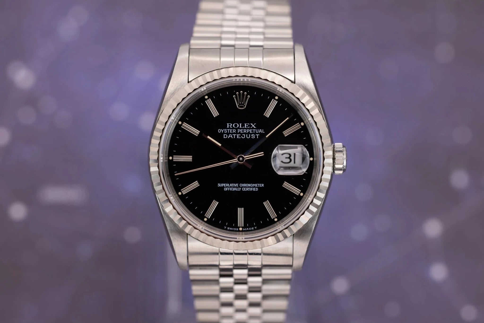 1994 Rolex Datejust Ref. 16234 | Black Dial | Box and Papers - Sierra Time Co