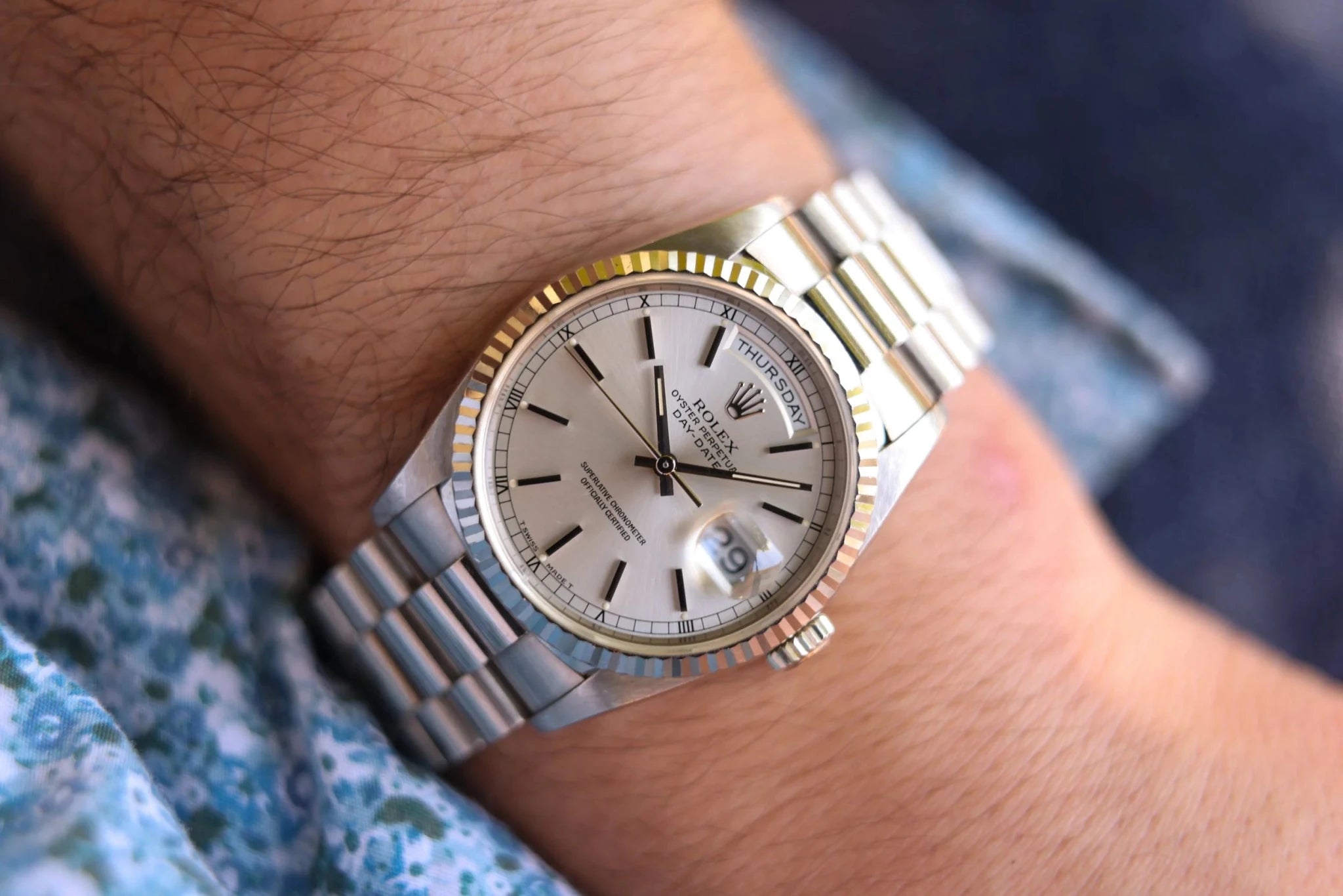 1994 Rolex Day-Date Ref. 18239 | Box and Papers - Sierra Time Co