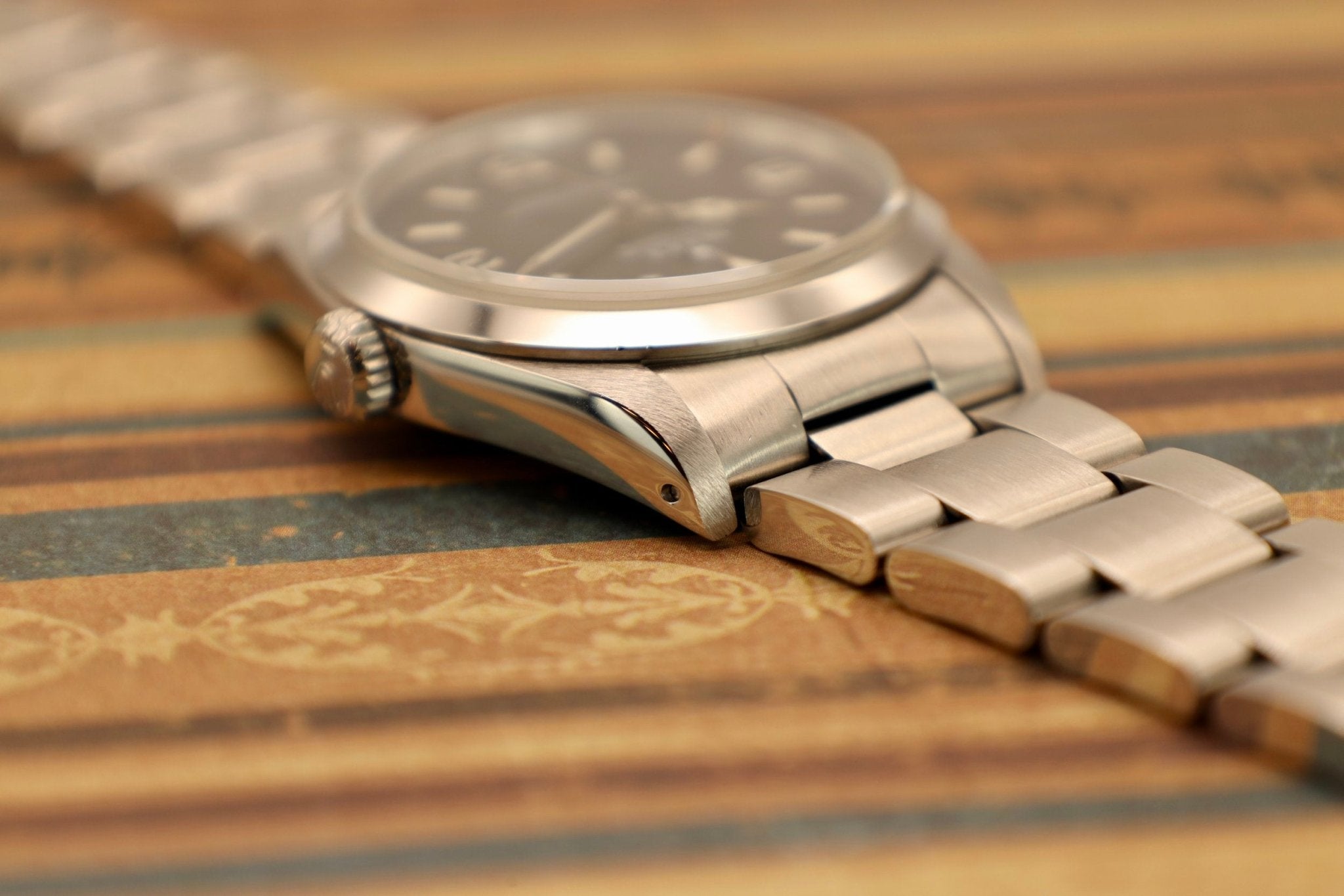 1994 Rolex Explorer I Ref. 14270 | Creamy Patina | Holes Case - Sierra Time Co